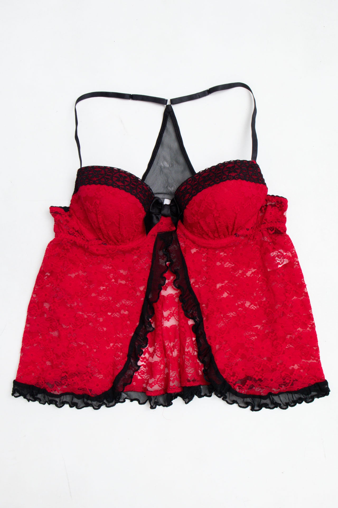 #38 Linea Donatella Red Lace Cami Top | Fast and Furious | Size 8