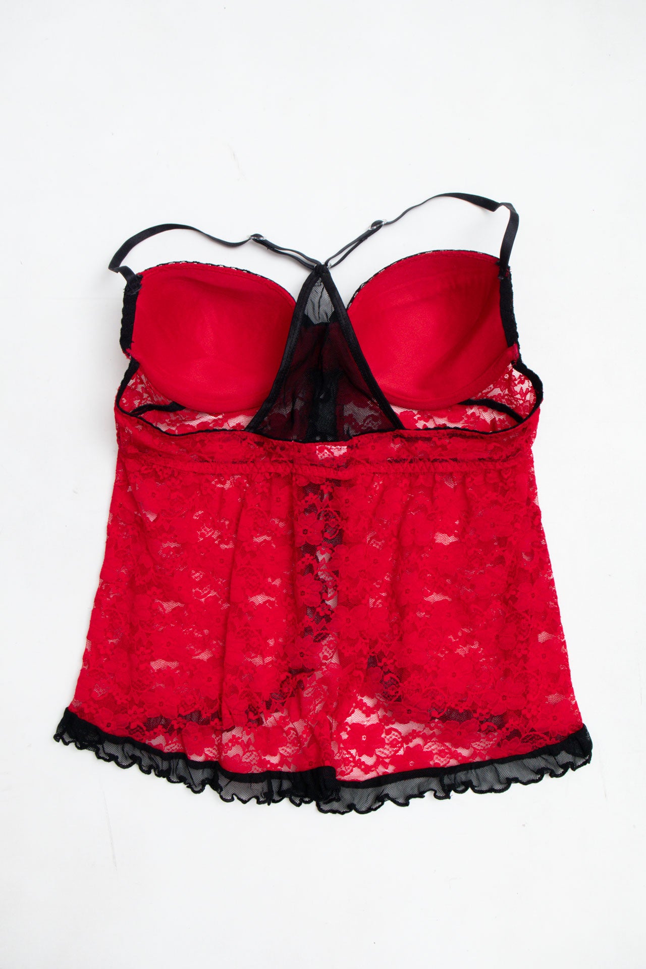 #38 Linea Donatella Red Lace Cami Top | Fast and Furious | Size 8