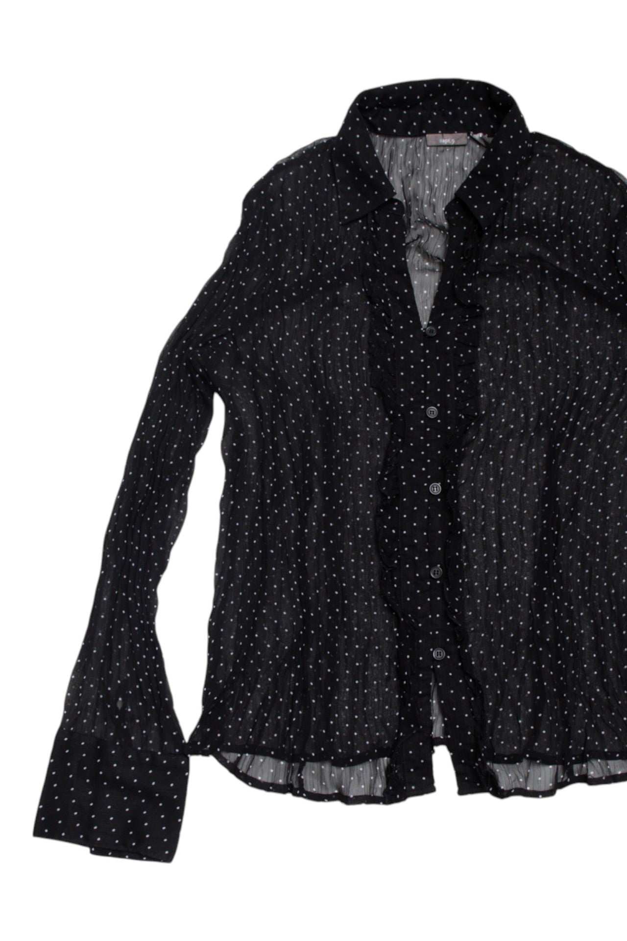 #08 apt. 9 mesh polka dot blouse | c. 162 | size 12