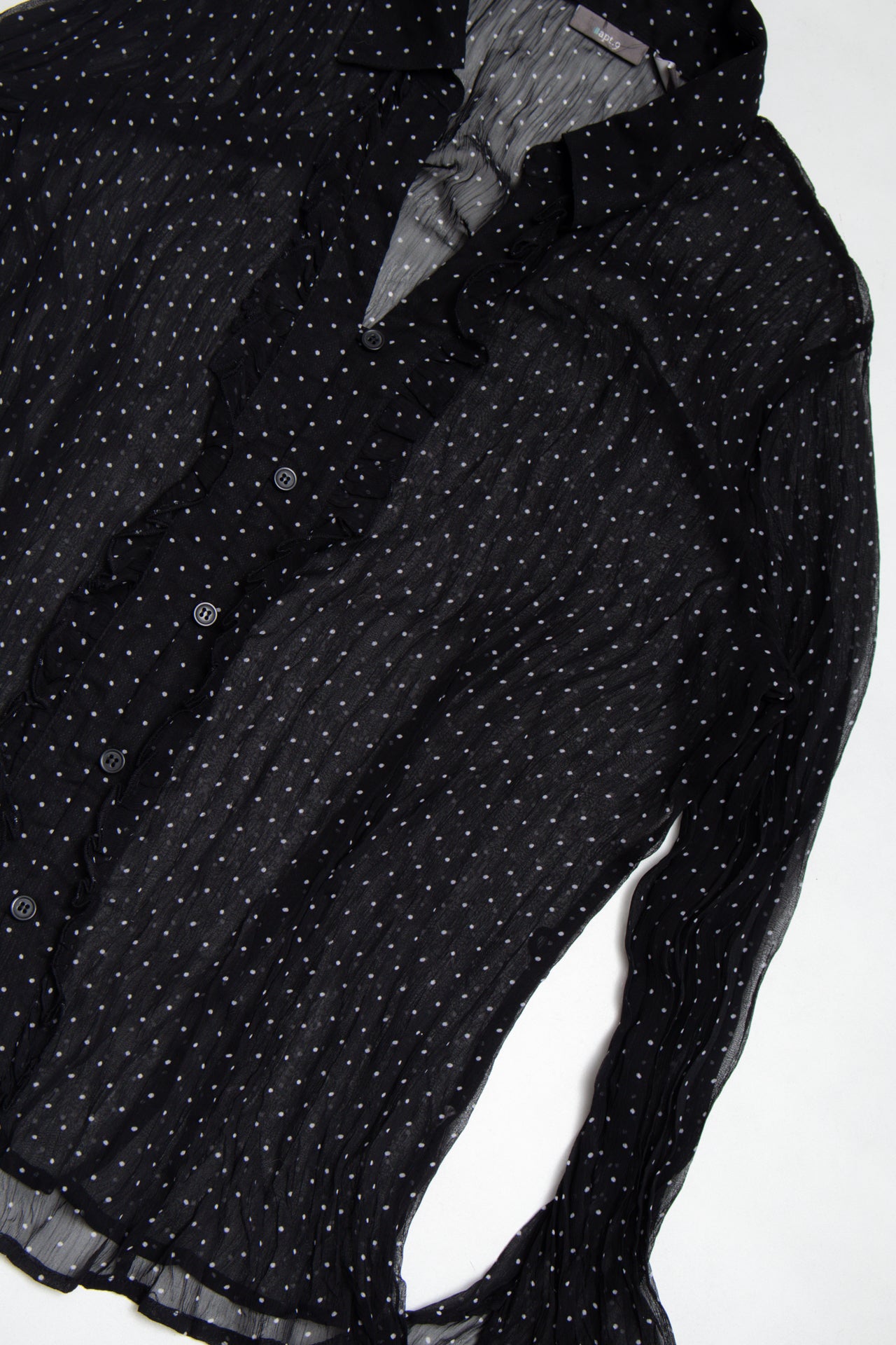 #08 apt. 9 mesh polka dot blouse | c. 162 | size 12