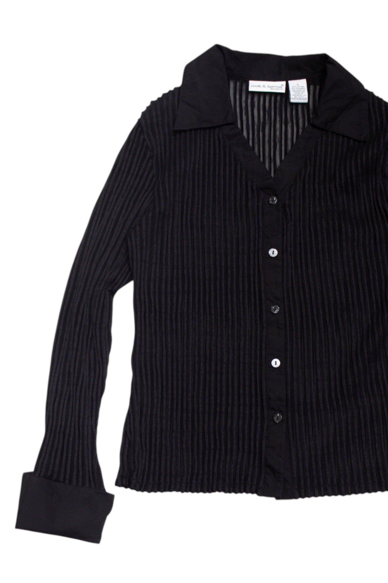 #09 ribbed textured mesh blouse | c. 162 | size 10