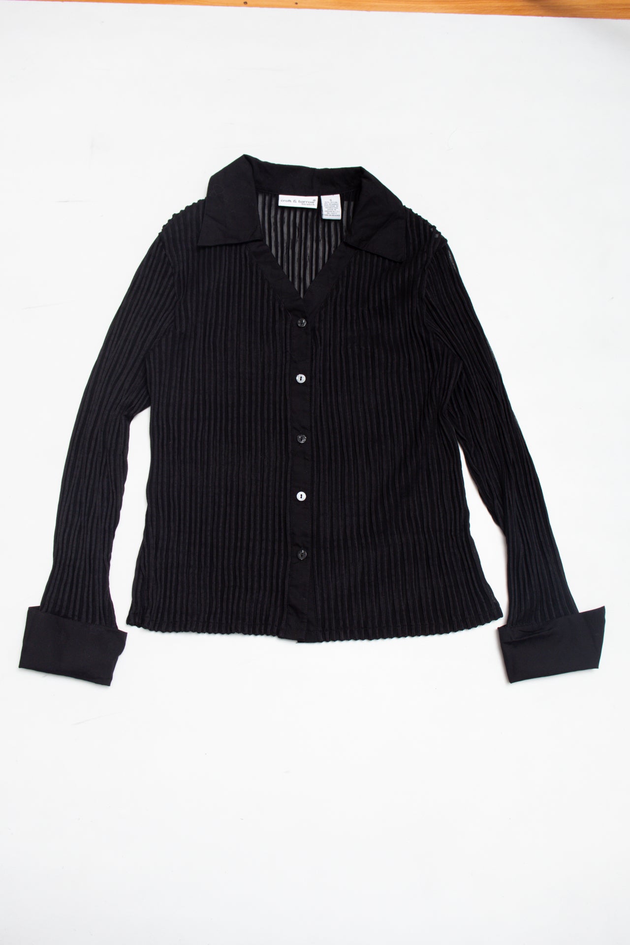 #09 ribbed textured mesh blouse | c. 162 | size 10