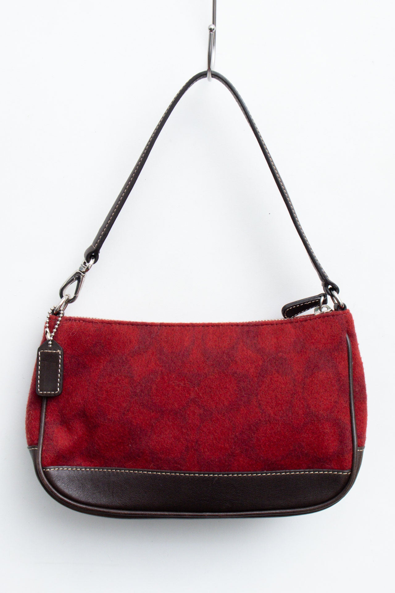 #53 Coach Red Brown Fluffy Demi Bag | Manoit's Picks