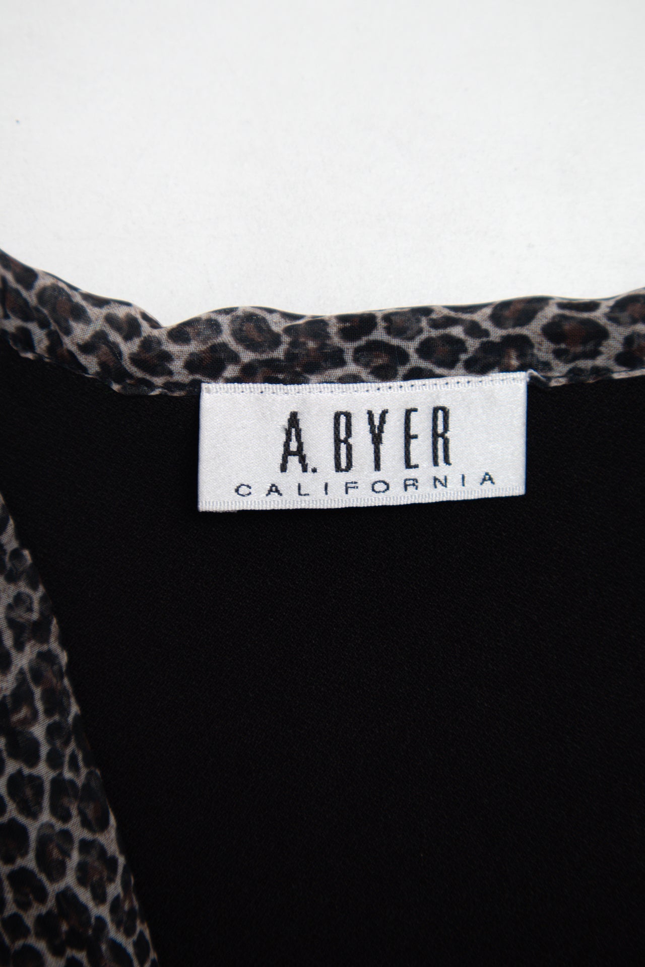 #12 A. Byer leopard neck detail tank | c. 162 | size 8