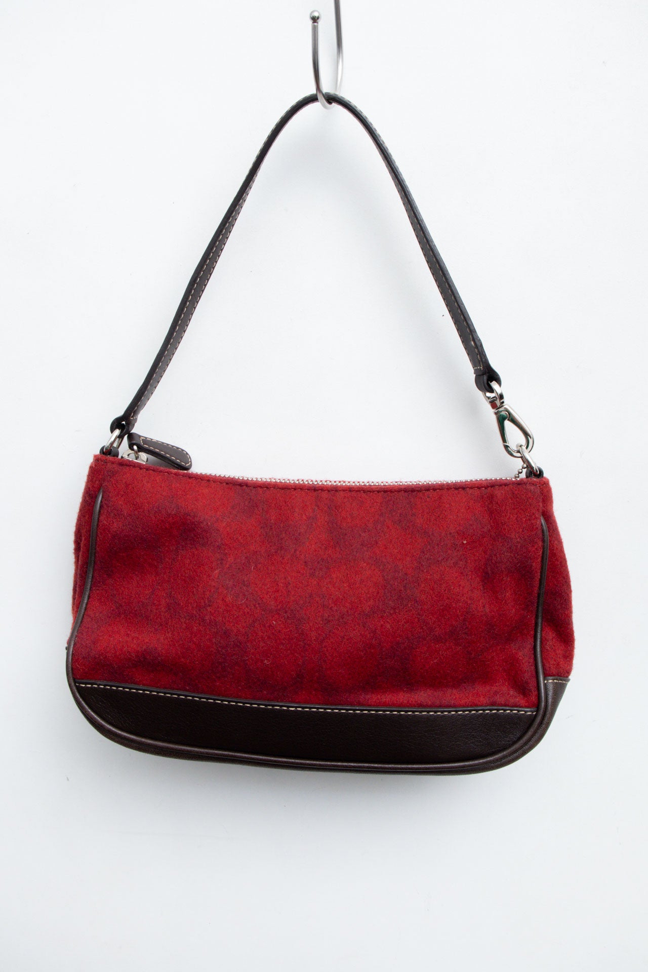 #53 Coach Red Brown Fluffy Demi Bag | Manoit's Picks