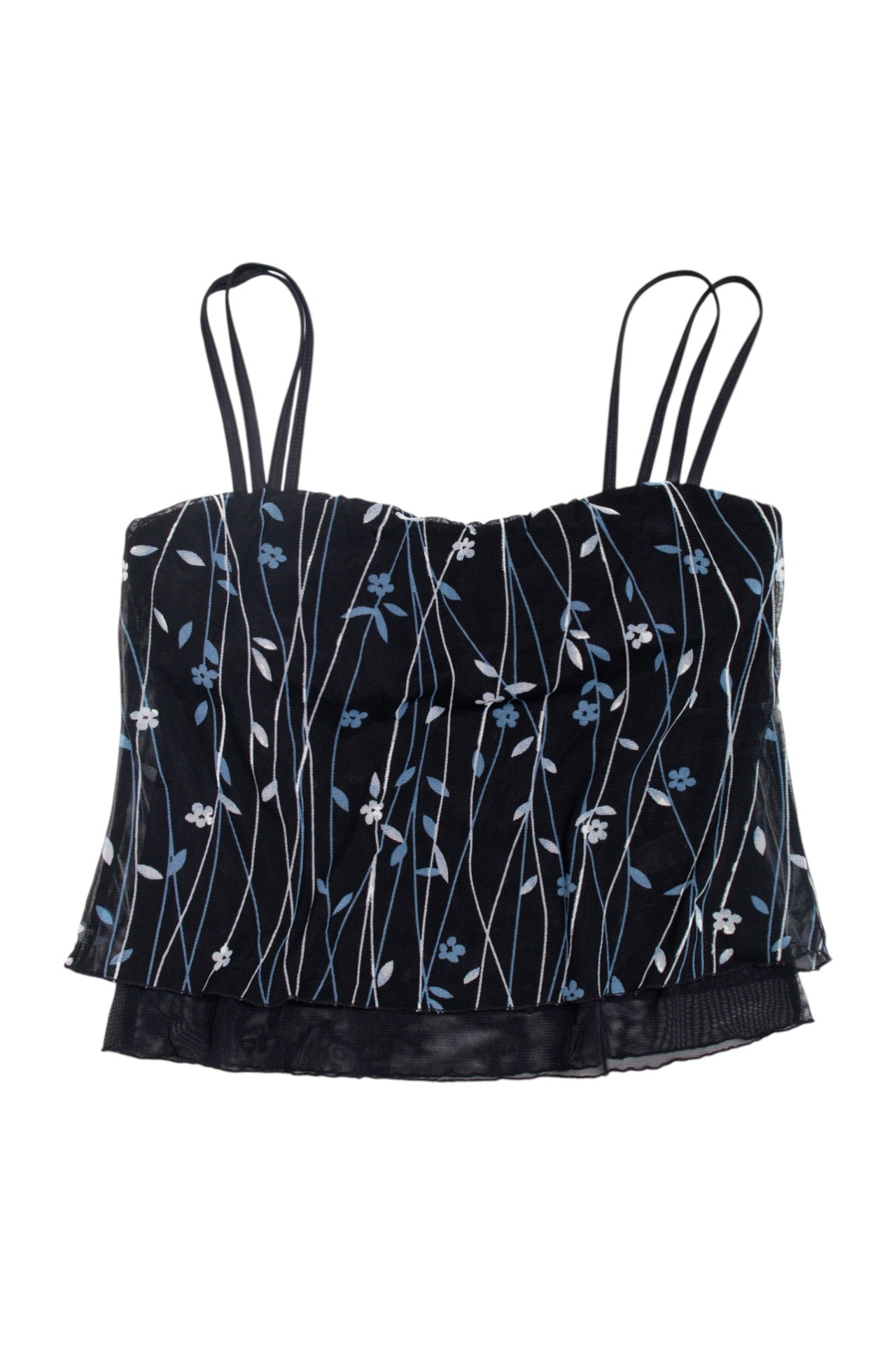 #13 floral print mesh lined cami | c. 162 | size 8/10