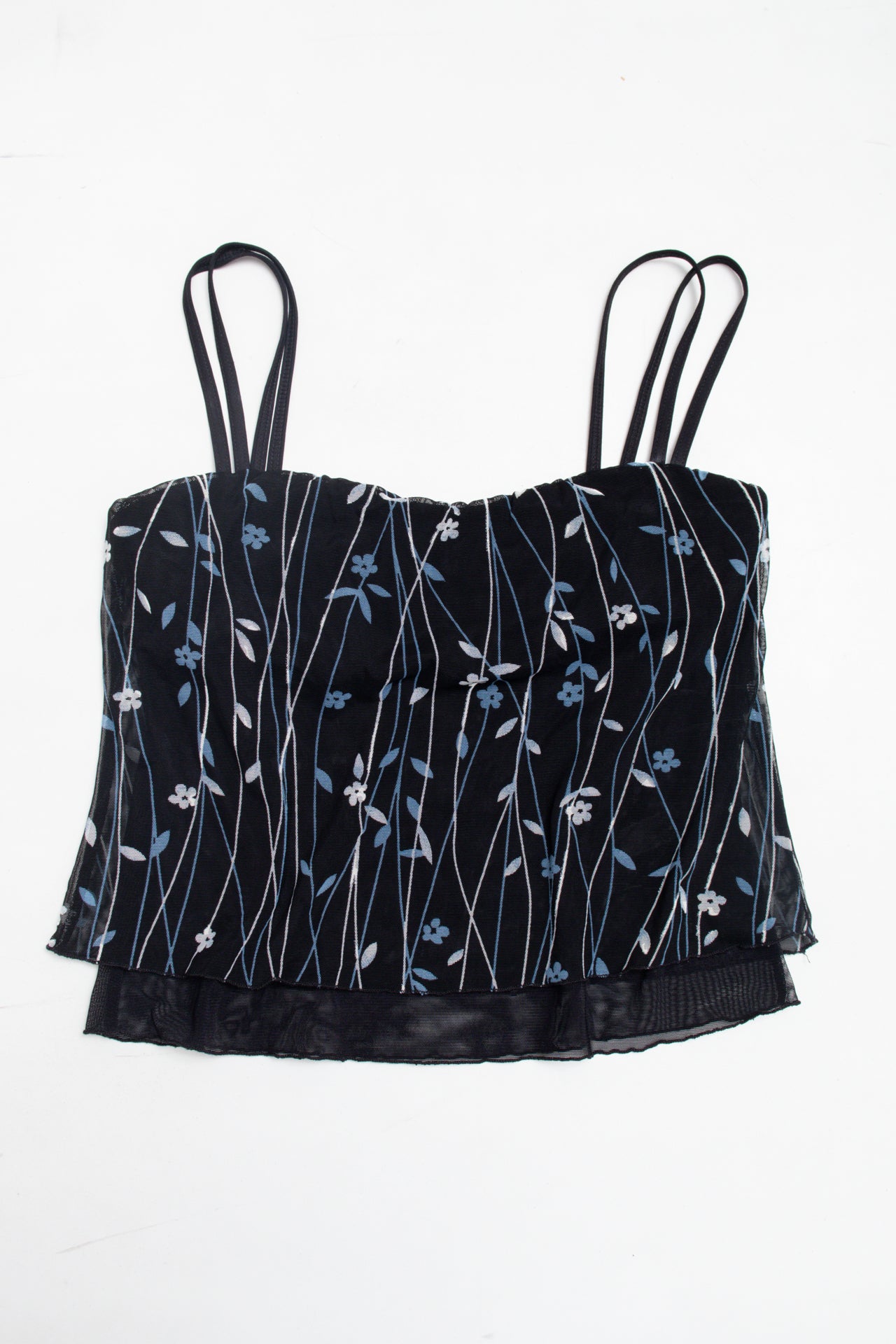#13 floral print mesh lined cami | c. 162 | size 8/10