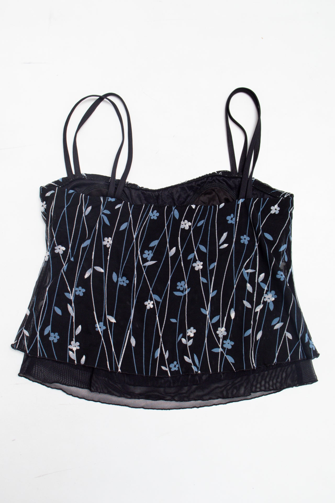 #13 floral print mesh lined cami | c. 162 | size 8/10