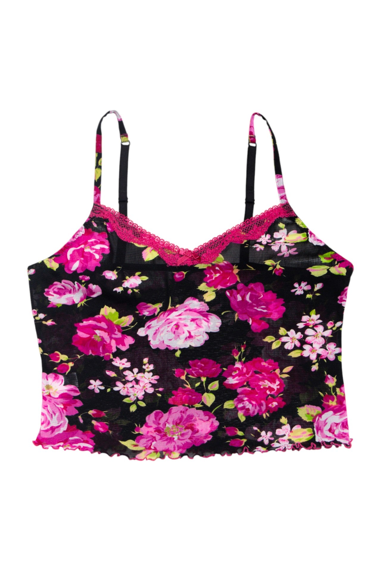 #17 floral print mesh cami | c. 162 | size 10