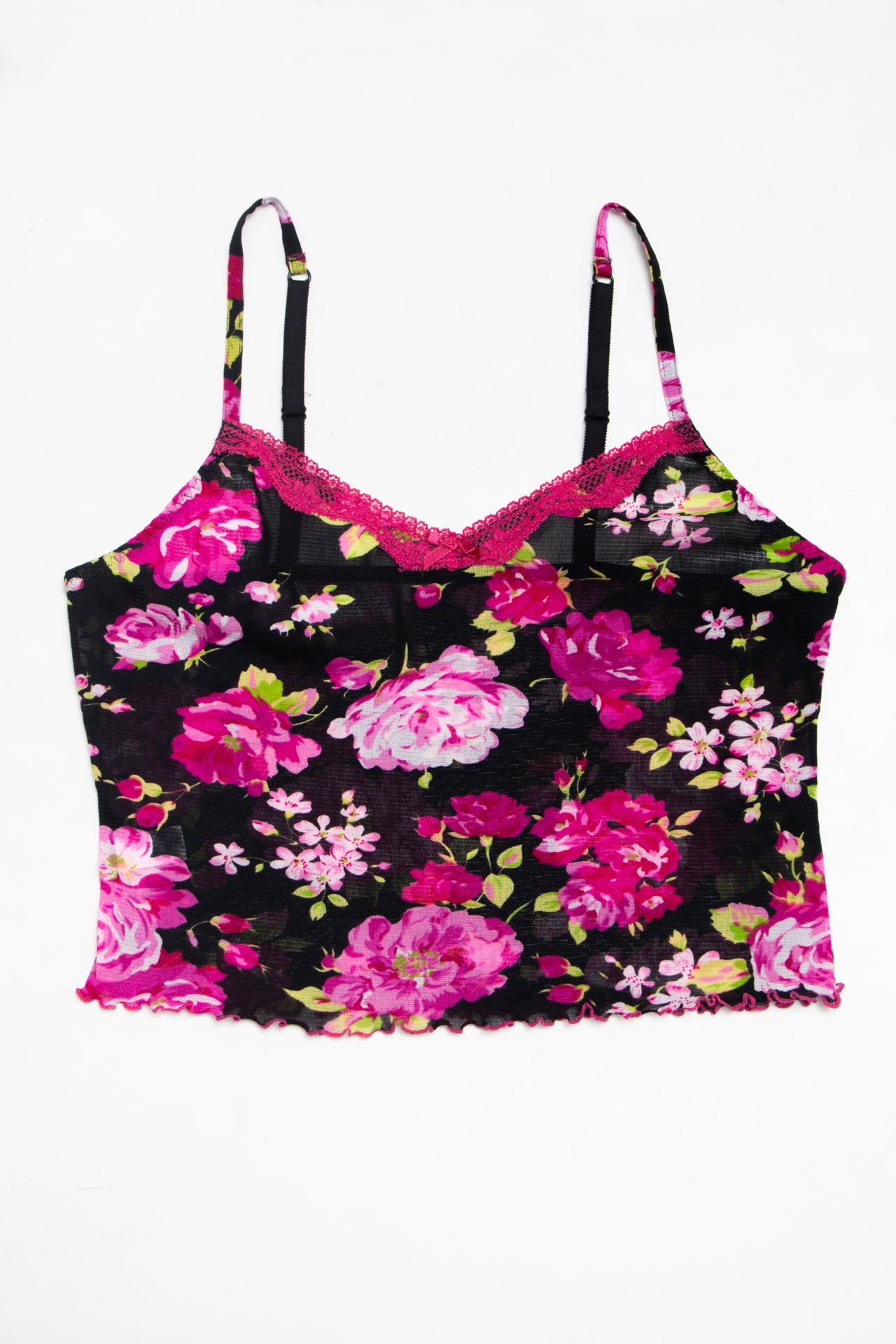 #17 floral print mesh cami | c. 162 | size 10