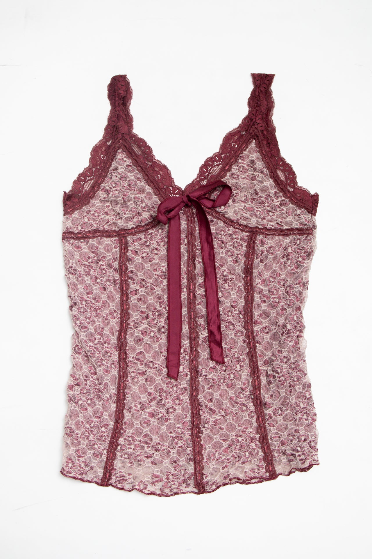 #18 Tristan lace ribbon tie cami | c. 162 | size 8/10