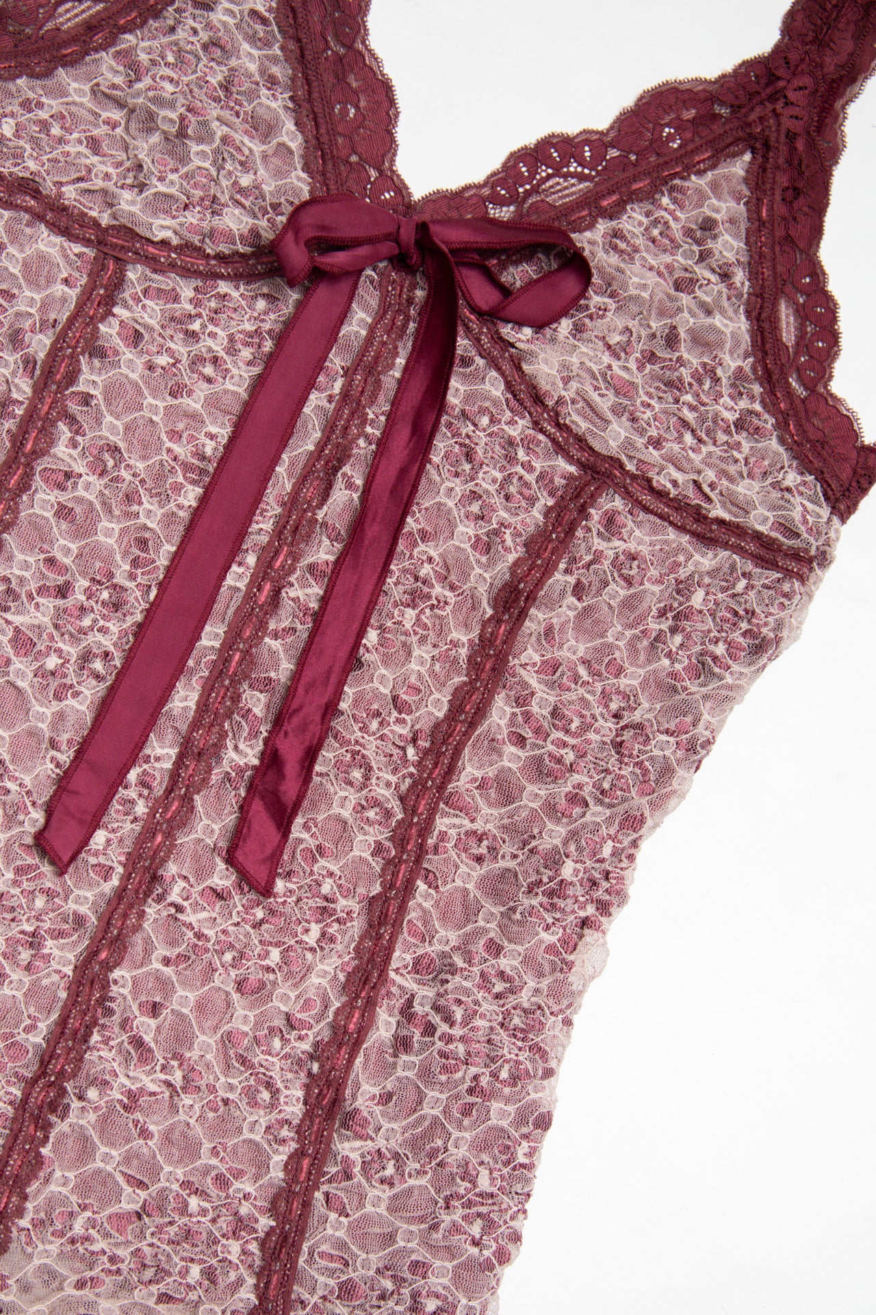 #18 Tristan lace ribbon tie cami | c. 162 | size 8/10