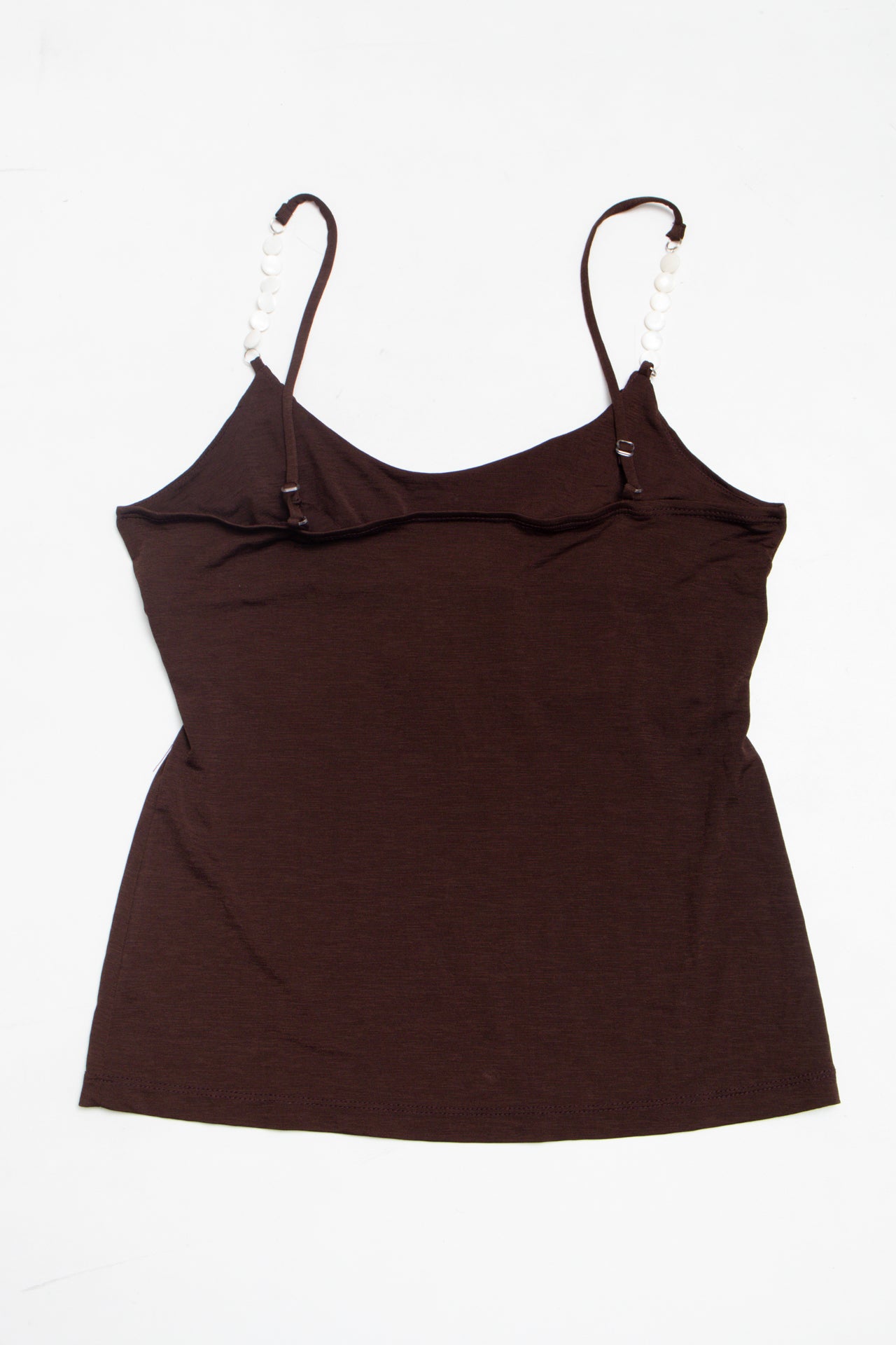 #21 Candie's ring detail brown ruched cami | c. 162 | size 8