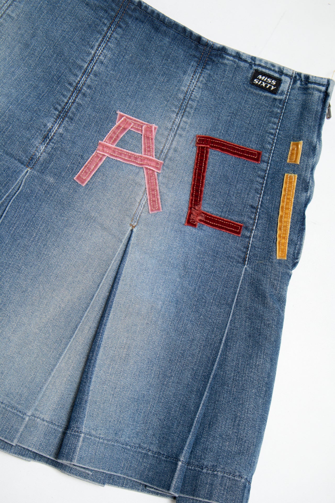 #25 Miss Sixty acid pleated mini skirt | c. 162 | size 8