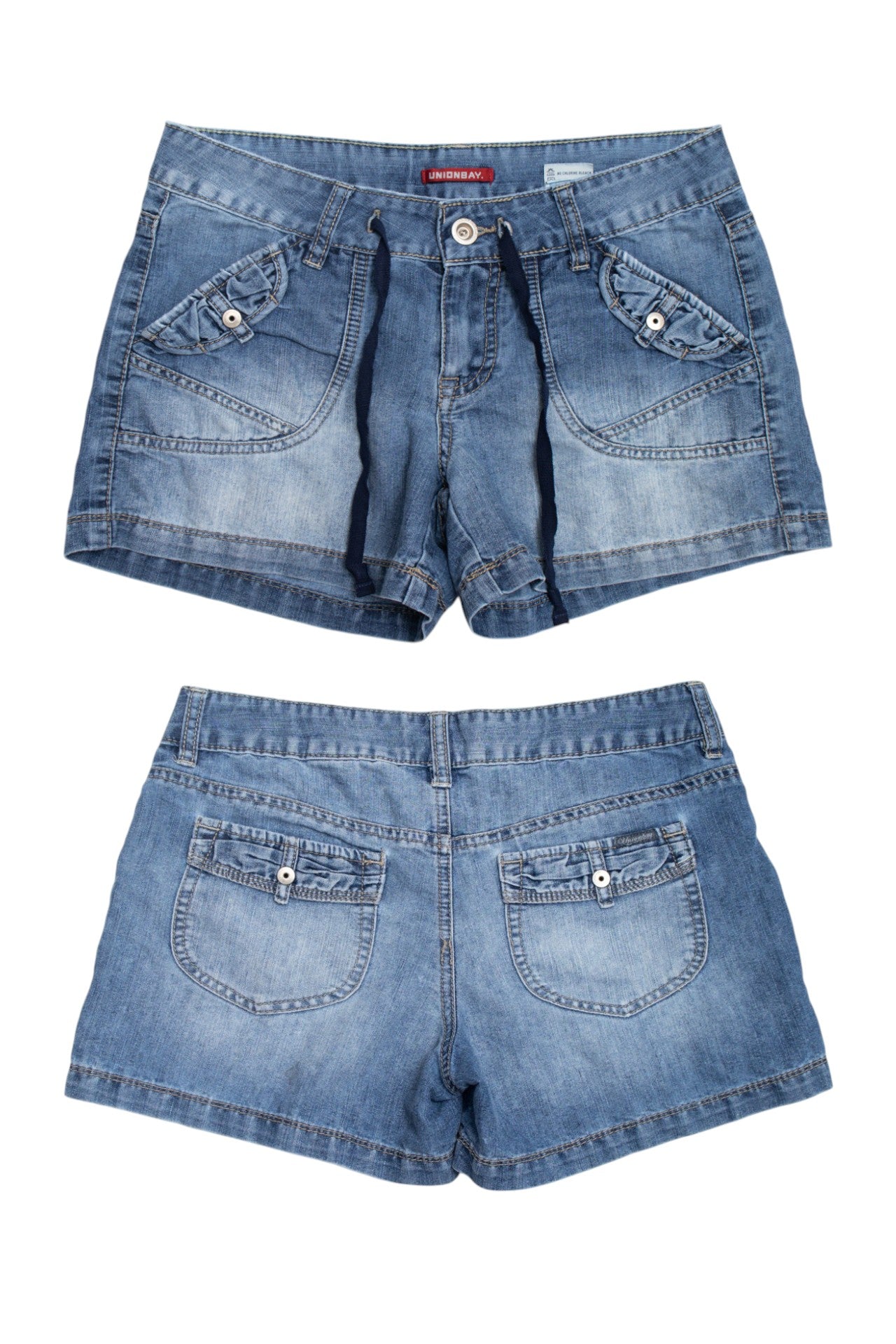 #29 Unionbay tie waist denim mini shorts | c. 162 | size 6