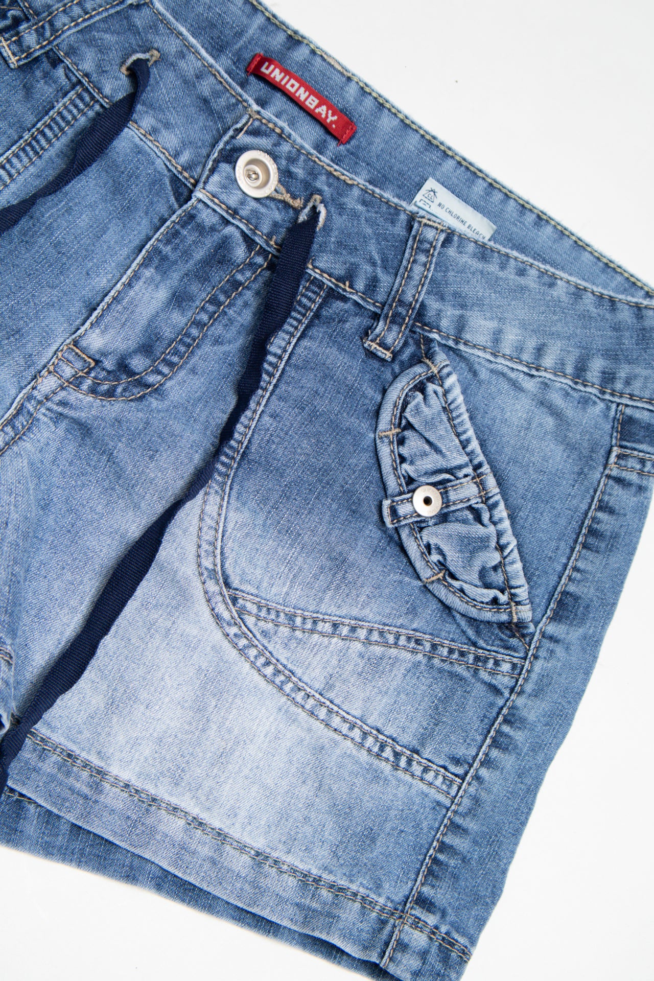 #29 Unionbay tie waist denim mini shorts | c. 162 | size 6