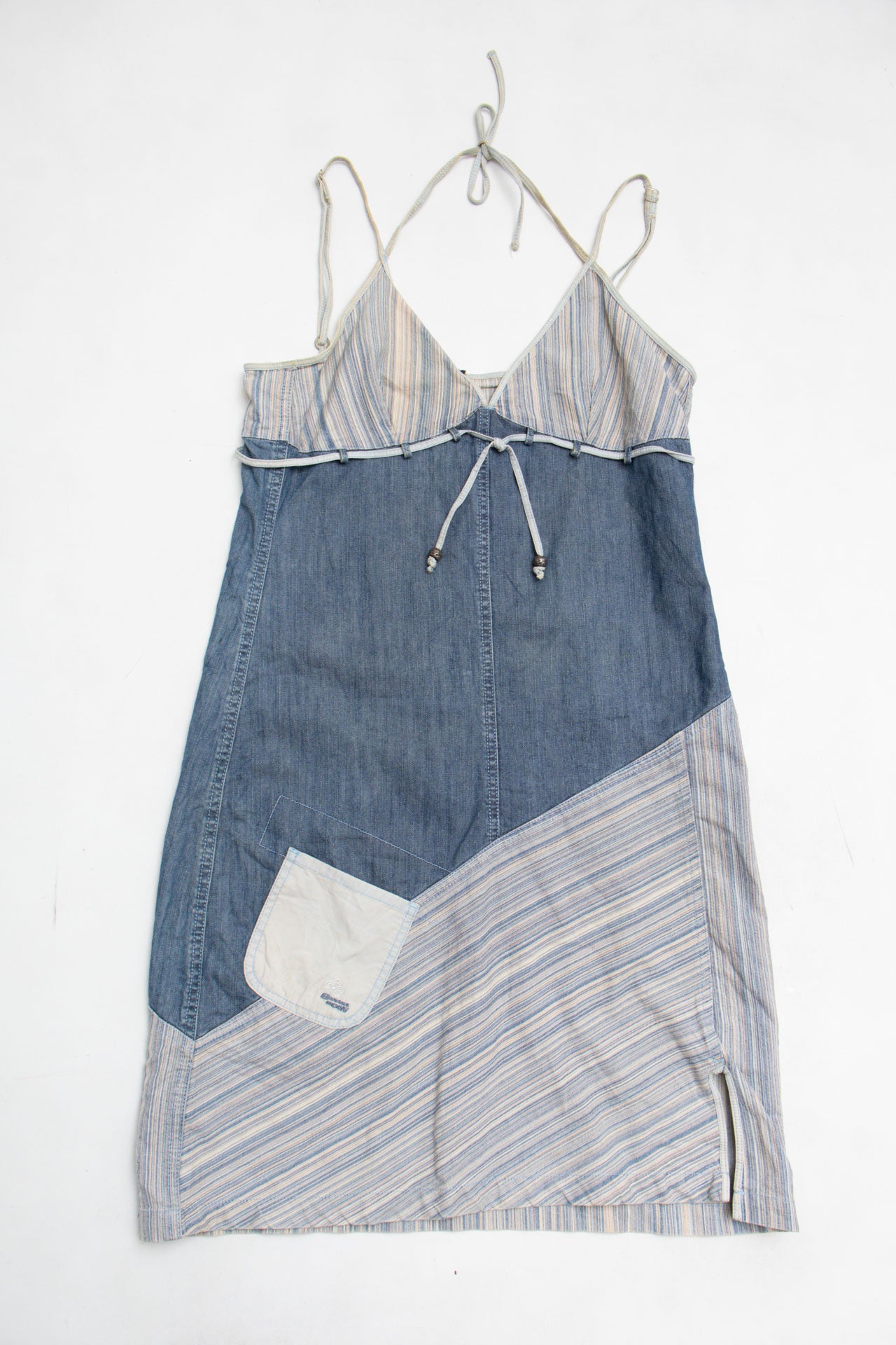 #100 Banana Moon Patchwork Halter Dress | C.148 | Size 10