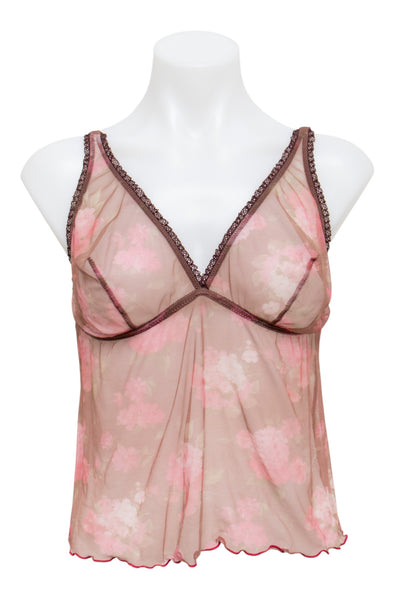 #28 Mesh Etam Cami Brown | c. 181 | Size 8/10