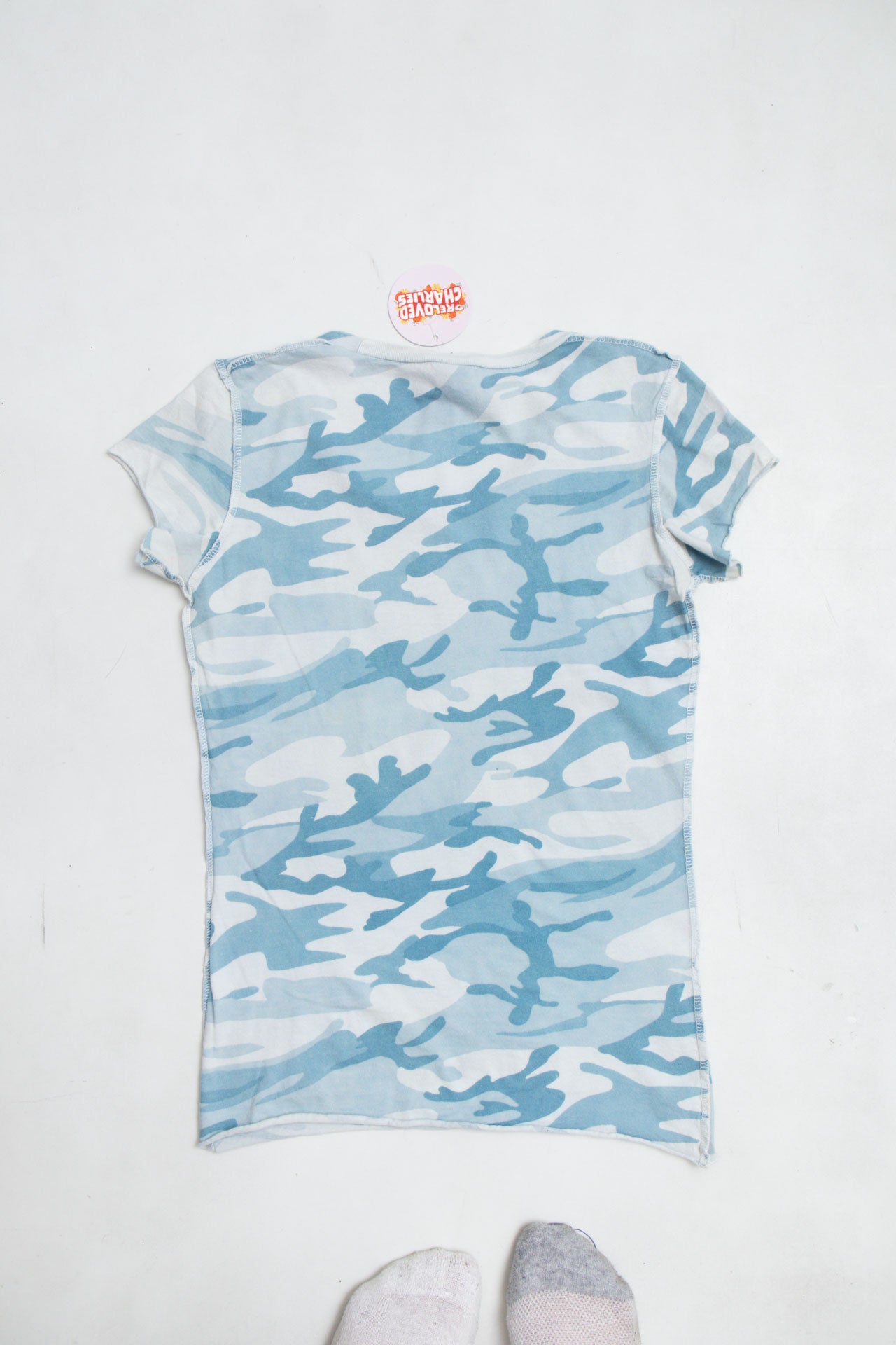 #60 USA Sugar Blue Camo Tee | Fast and Furious | Size 8