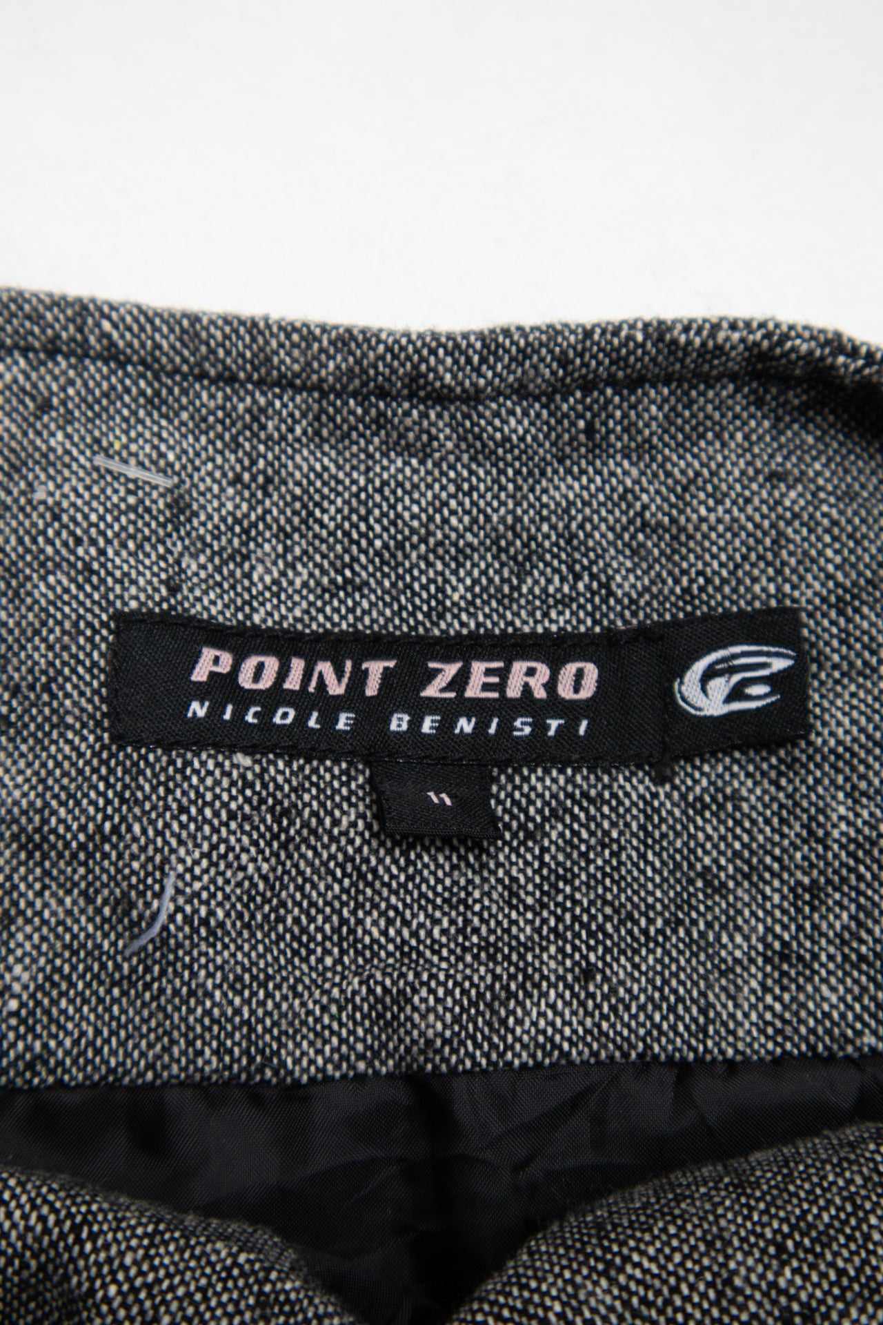 #39 Point Zero grey pleated mini skirt | c. 162 | size 10/12