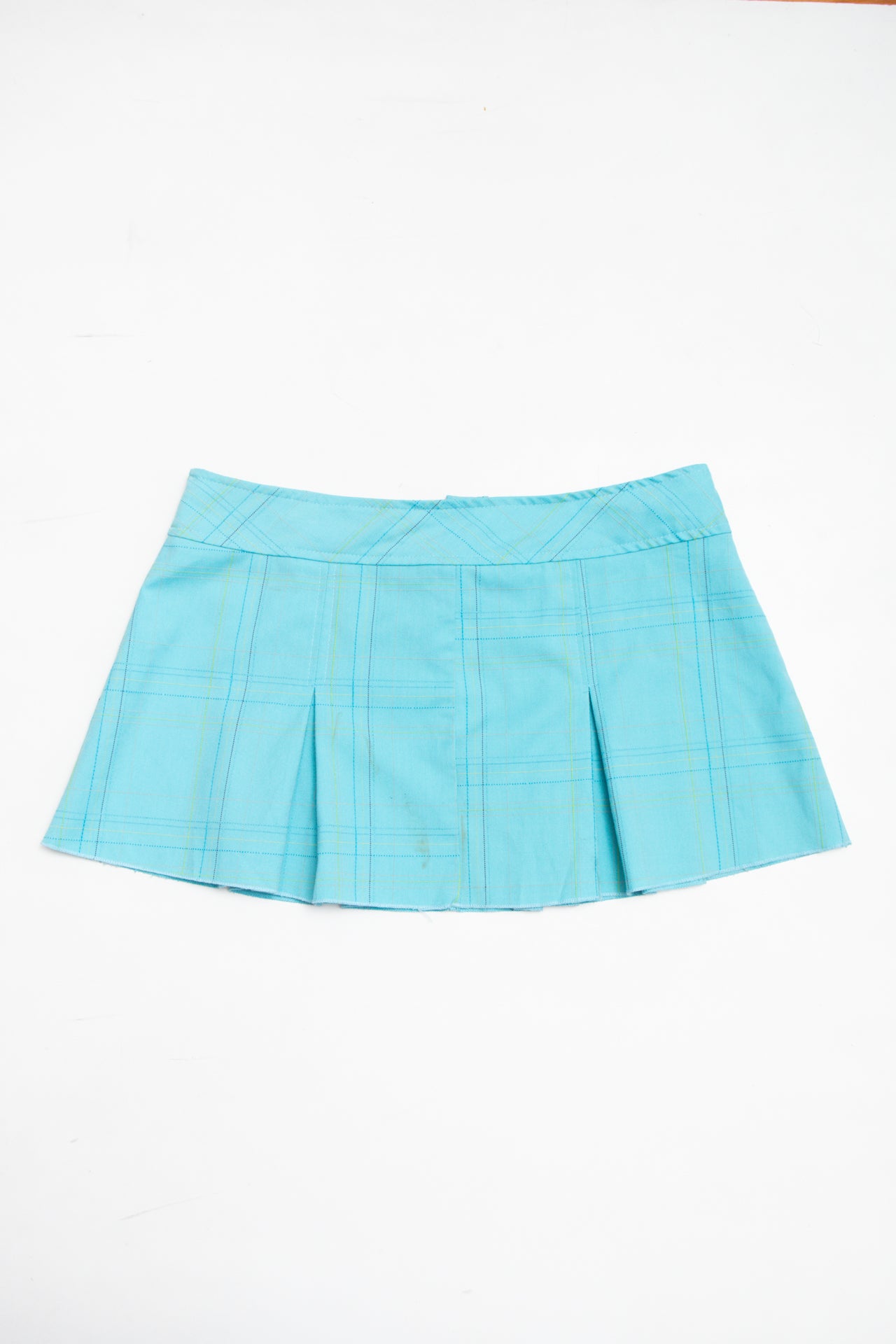 #41 Susie blue pleated mini skirt | c. 162 | size 10
