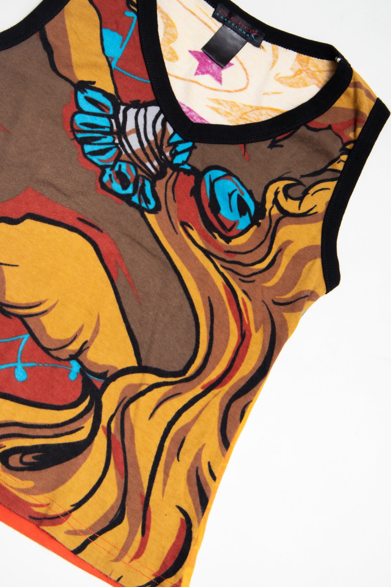 #47 Custo Barcelona cotton graphic tank | c. 162 | size 6/8