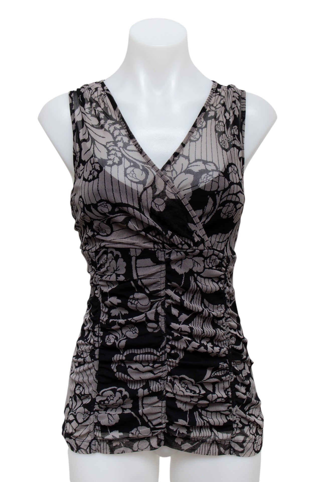 #47 Mexx Black Ruched Top | c. 181 | Size 12