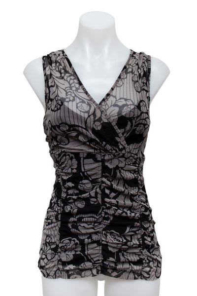 #47 Mexx Black Ruched Top | c. 181 | Size 12