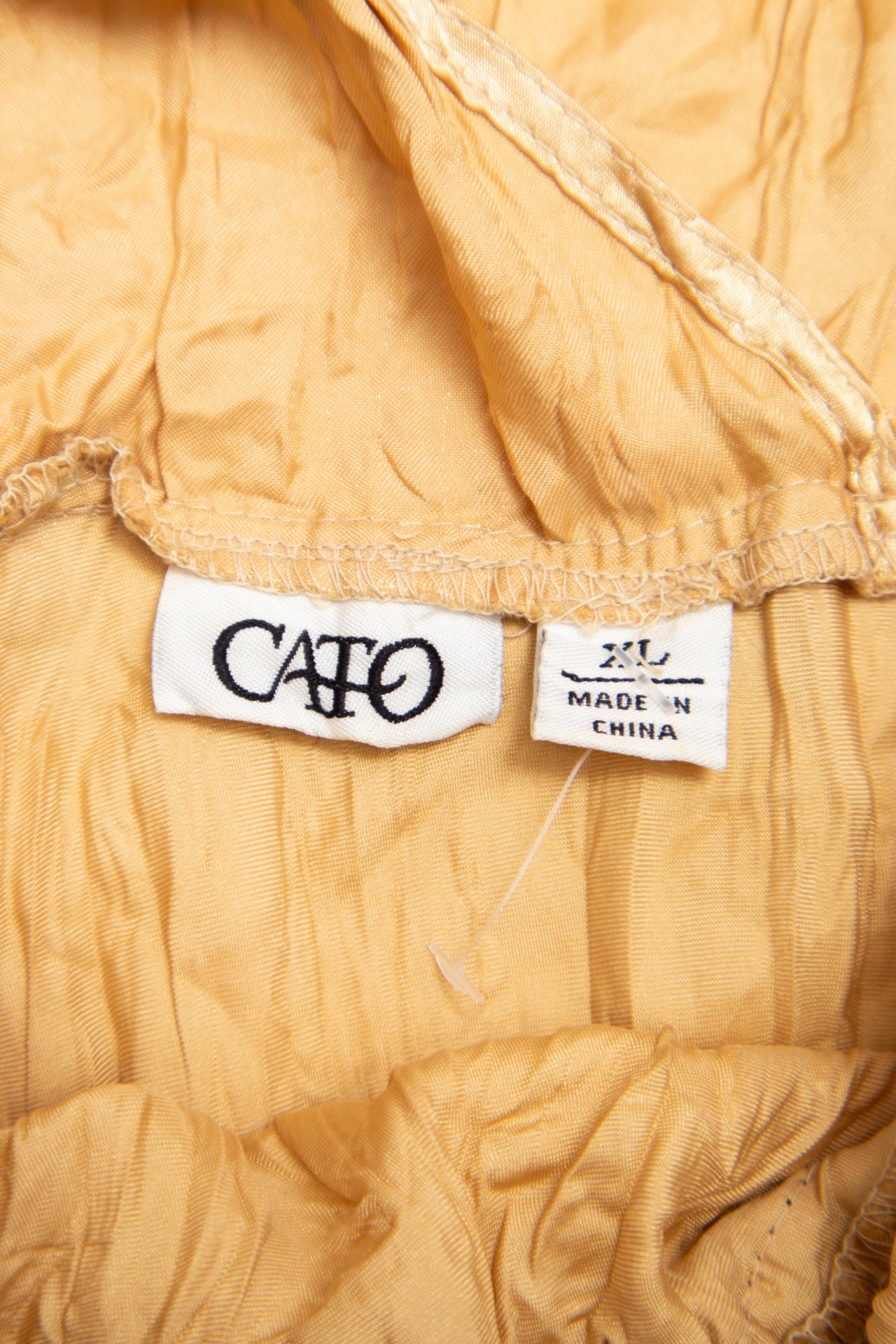 #52 gold Cato pleated tank | c. 162 | size 8