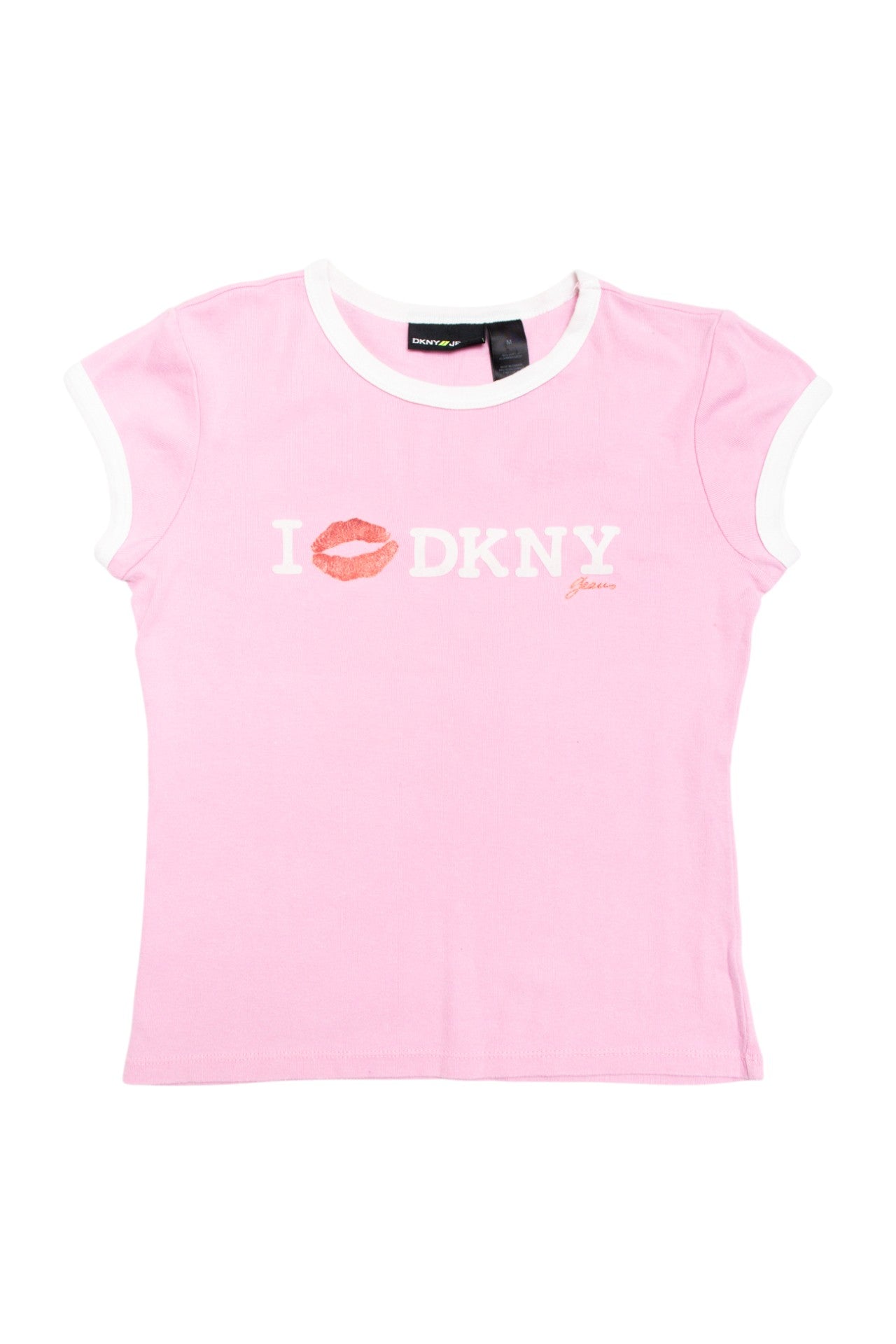 #66 DKNY cotton pink baby tee | c. 162 | size 8