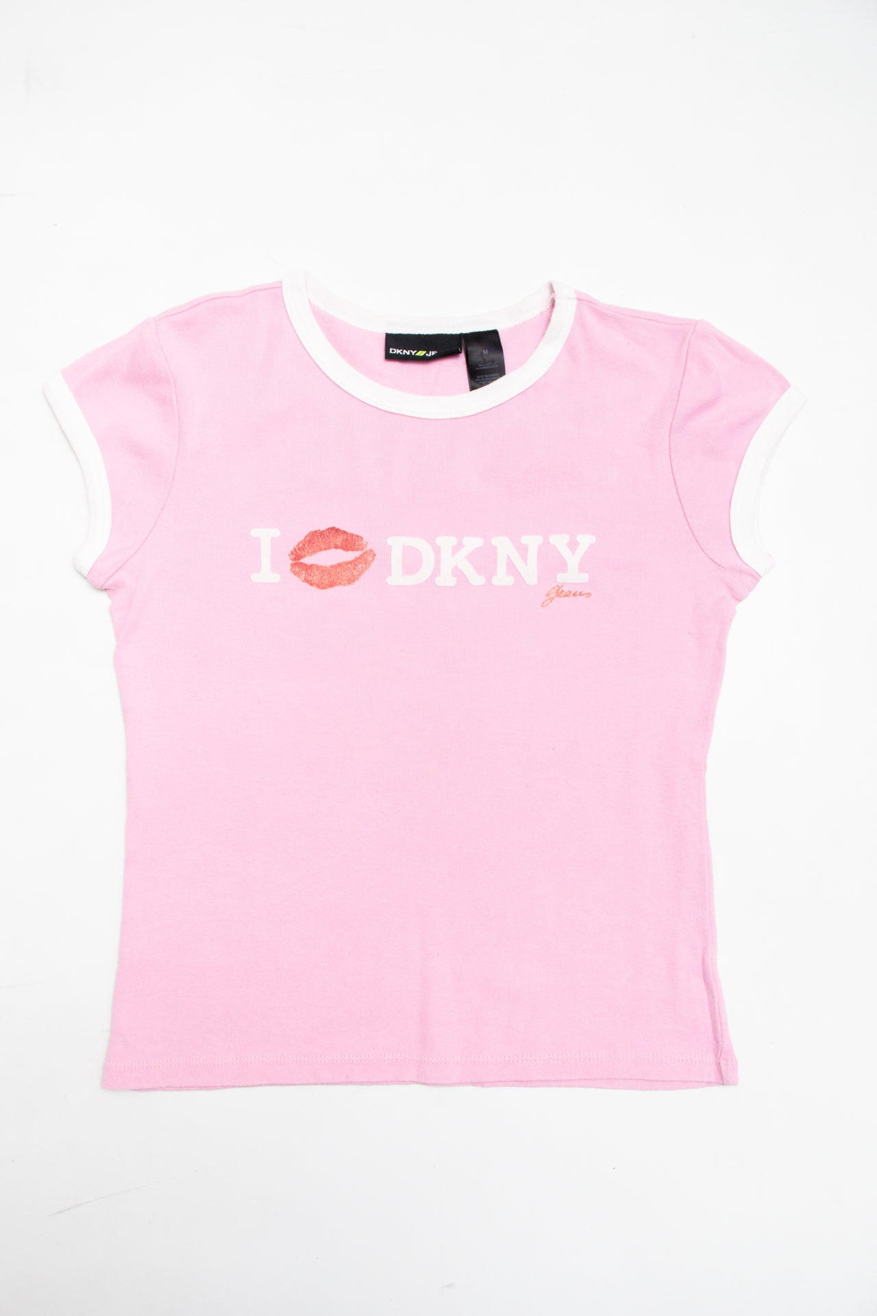 #66 DKNY cotton pink baby tee | c. 162 | size 8