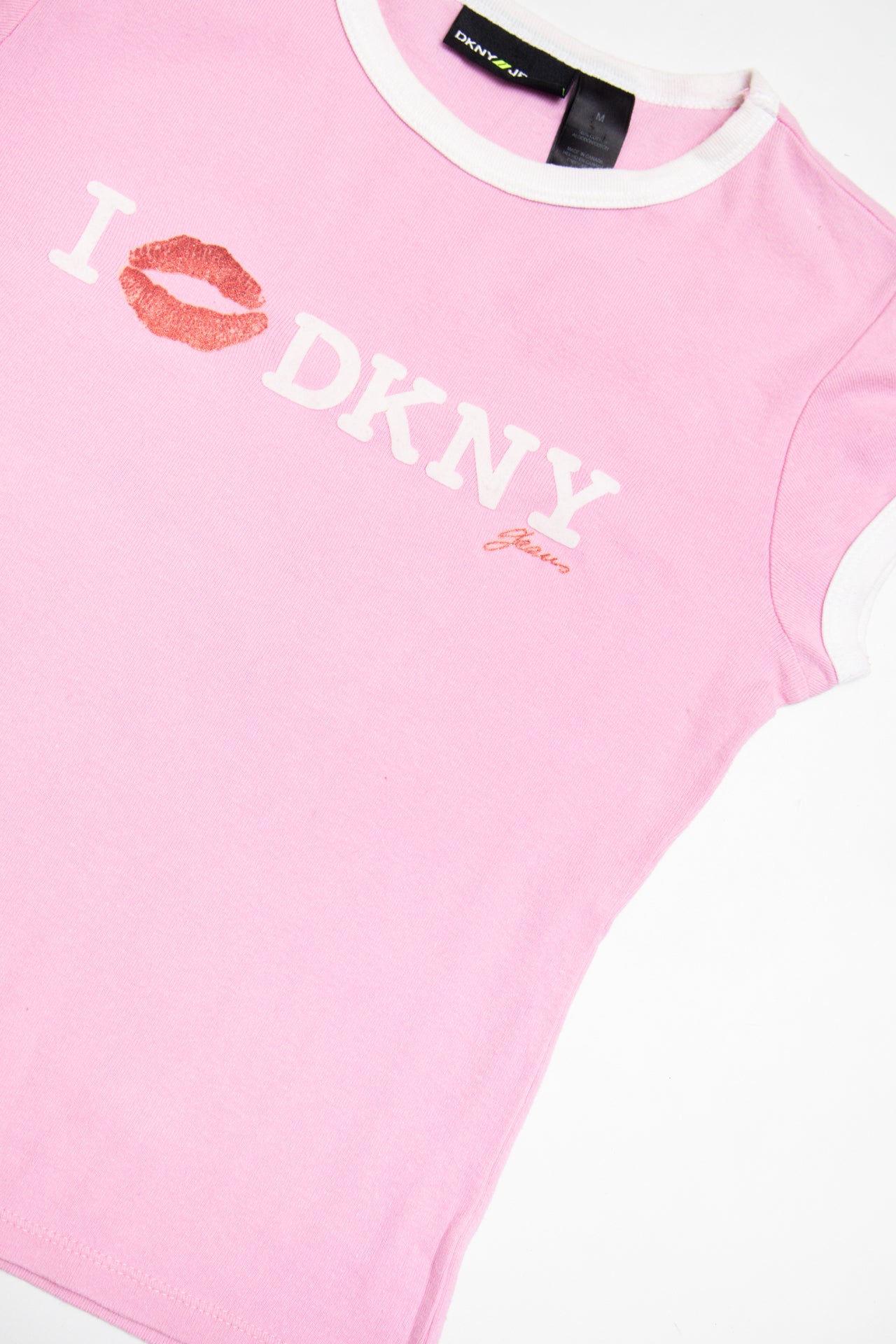 #66 DKNY cotton pink baby tee | c. 162 | size 8