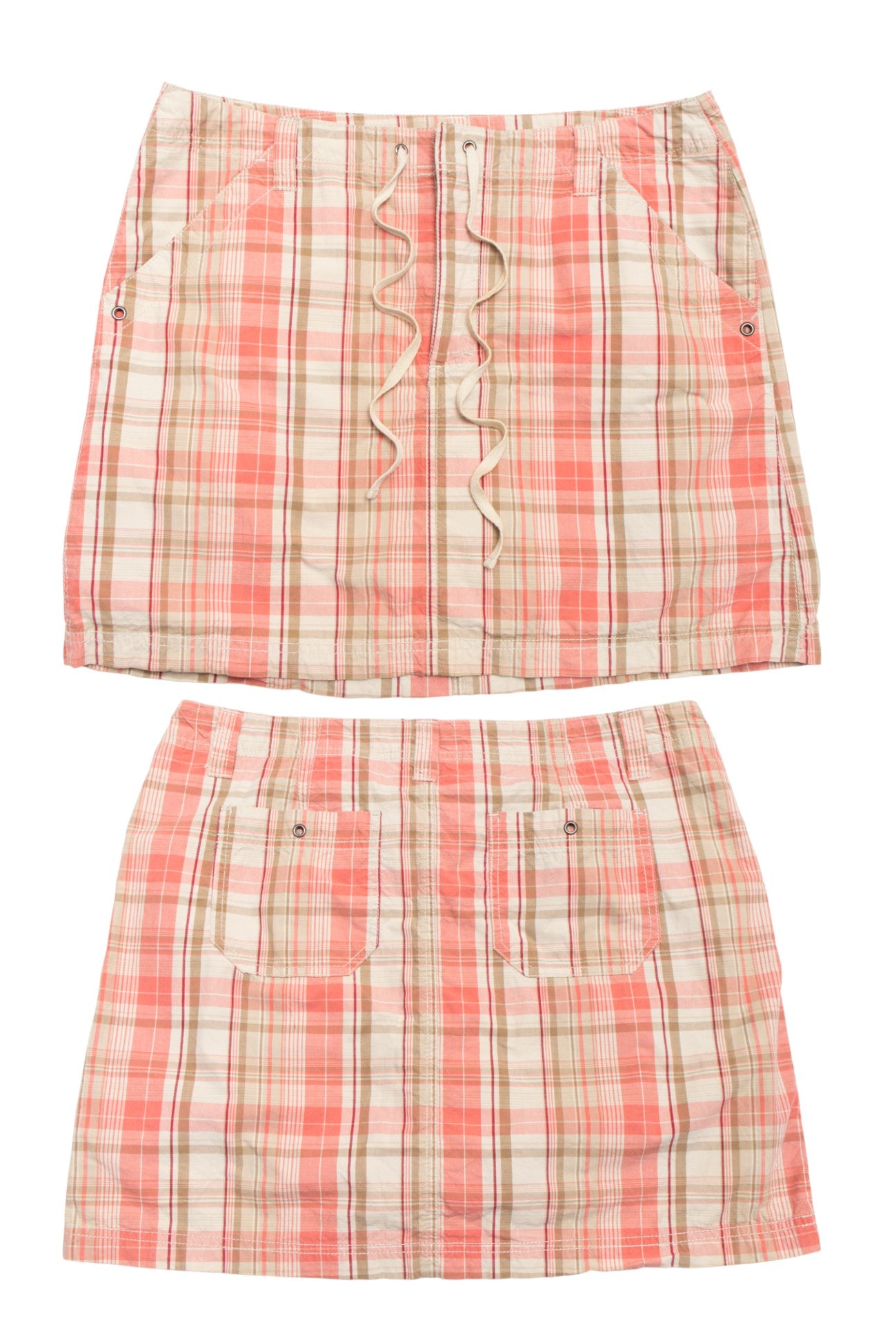 #160 French Cuff Mini Skirt Orange | c. 171 | Size 12