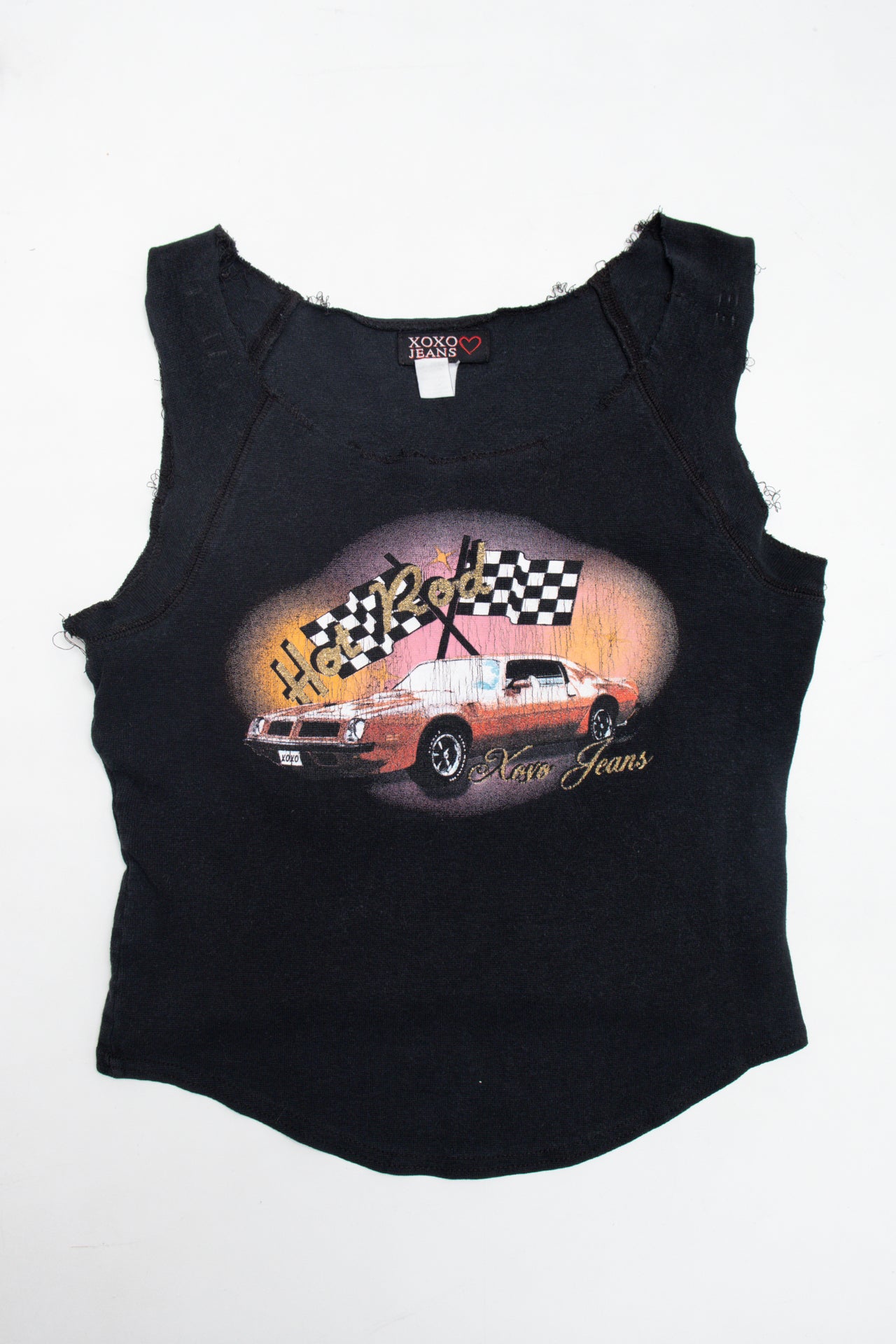 #75 XOXO car print tank | c. 162 | size 8