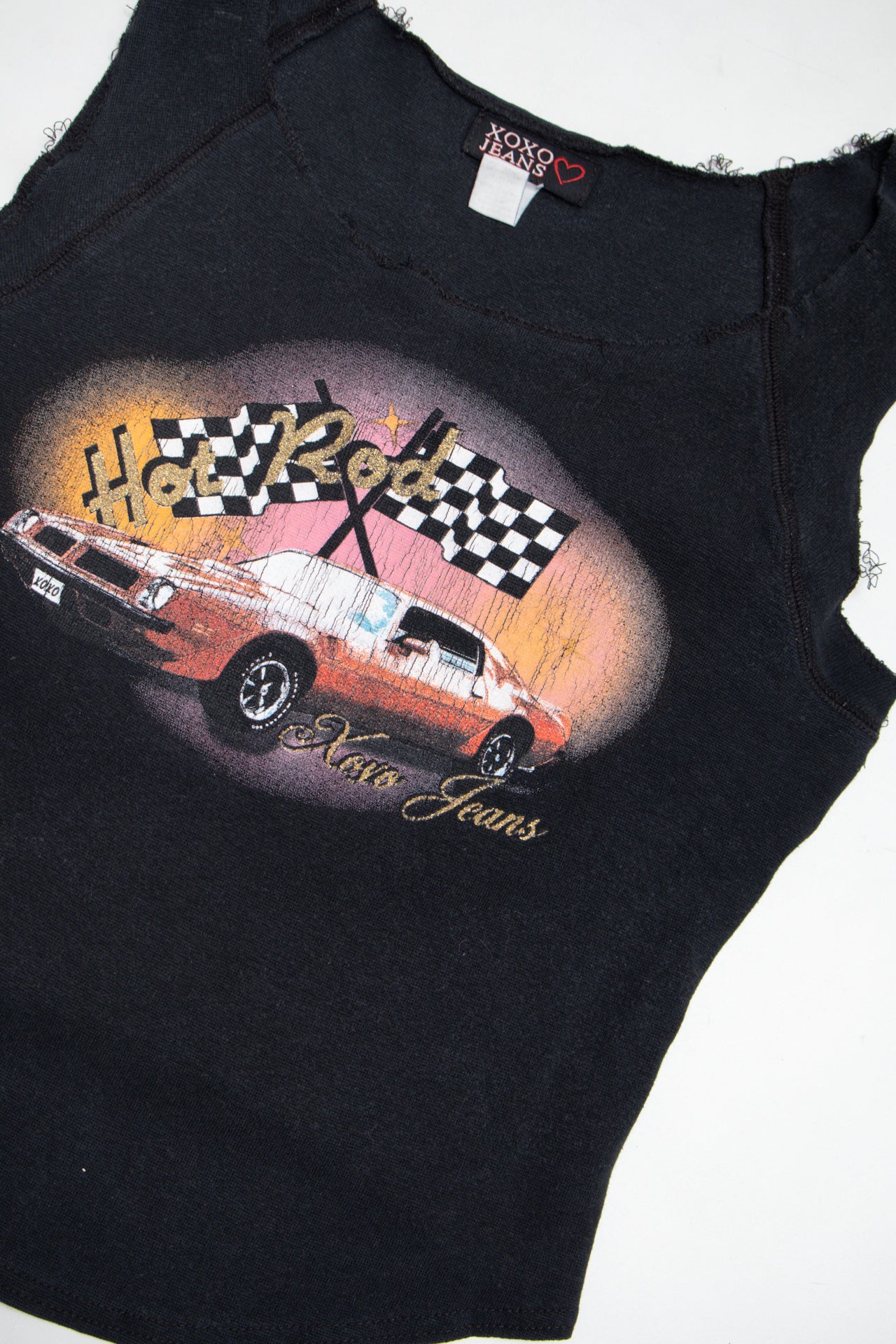 #75 XOXO car print tank | c. 162 | size 8