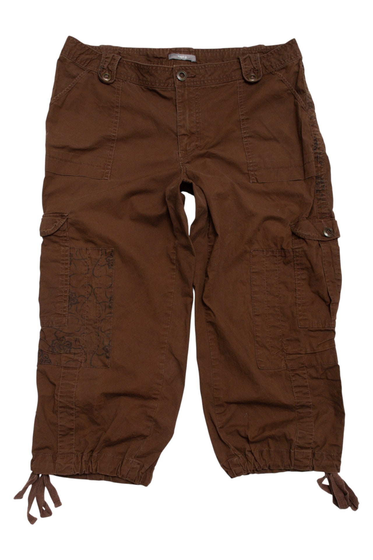 #167 Apt. 9 Cargo Capri Pants Brown | c. 171 | Size 12