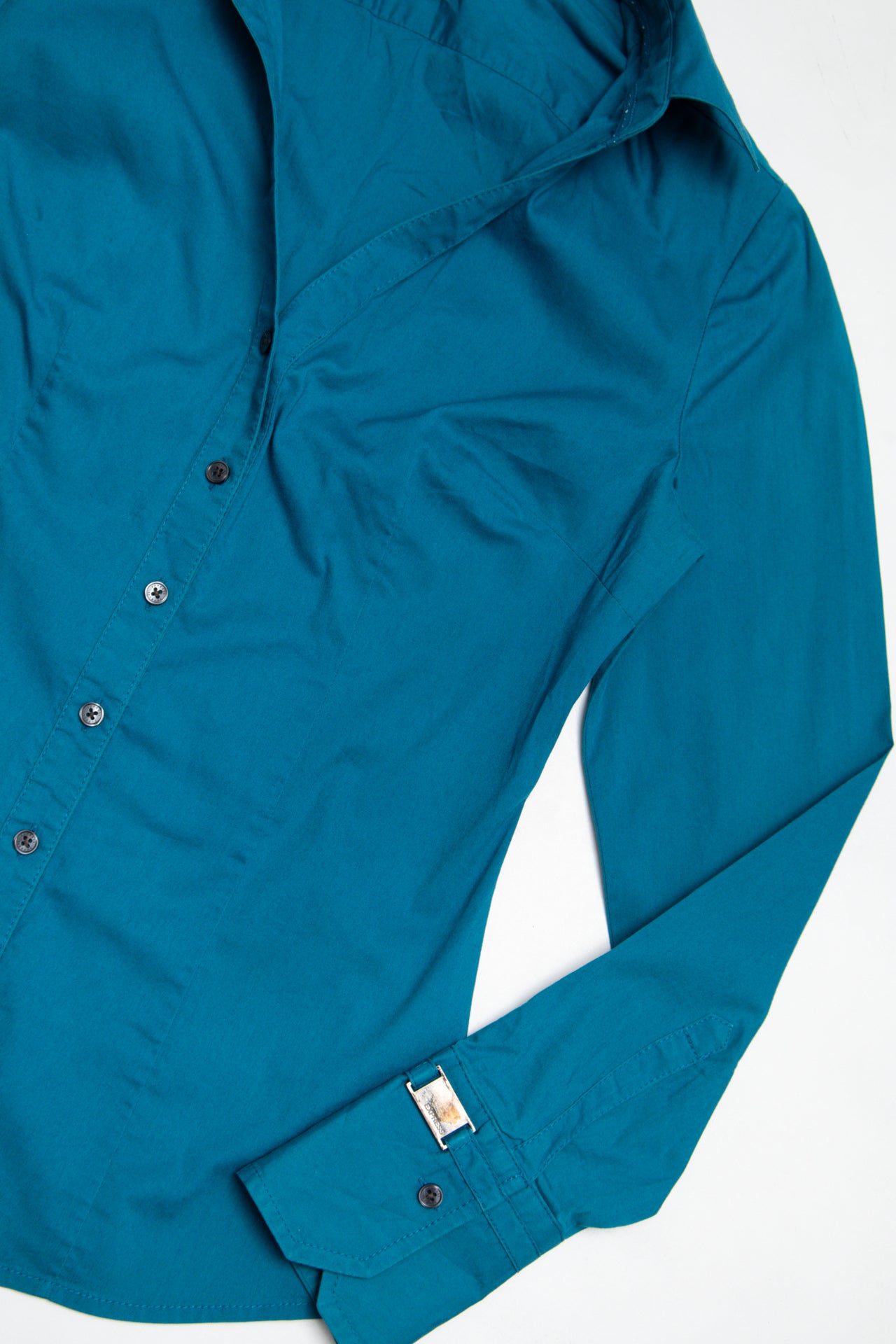 #91 Express Design Studio teal button up | c. 162 | size 6/8