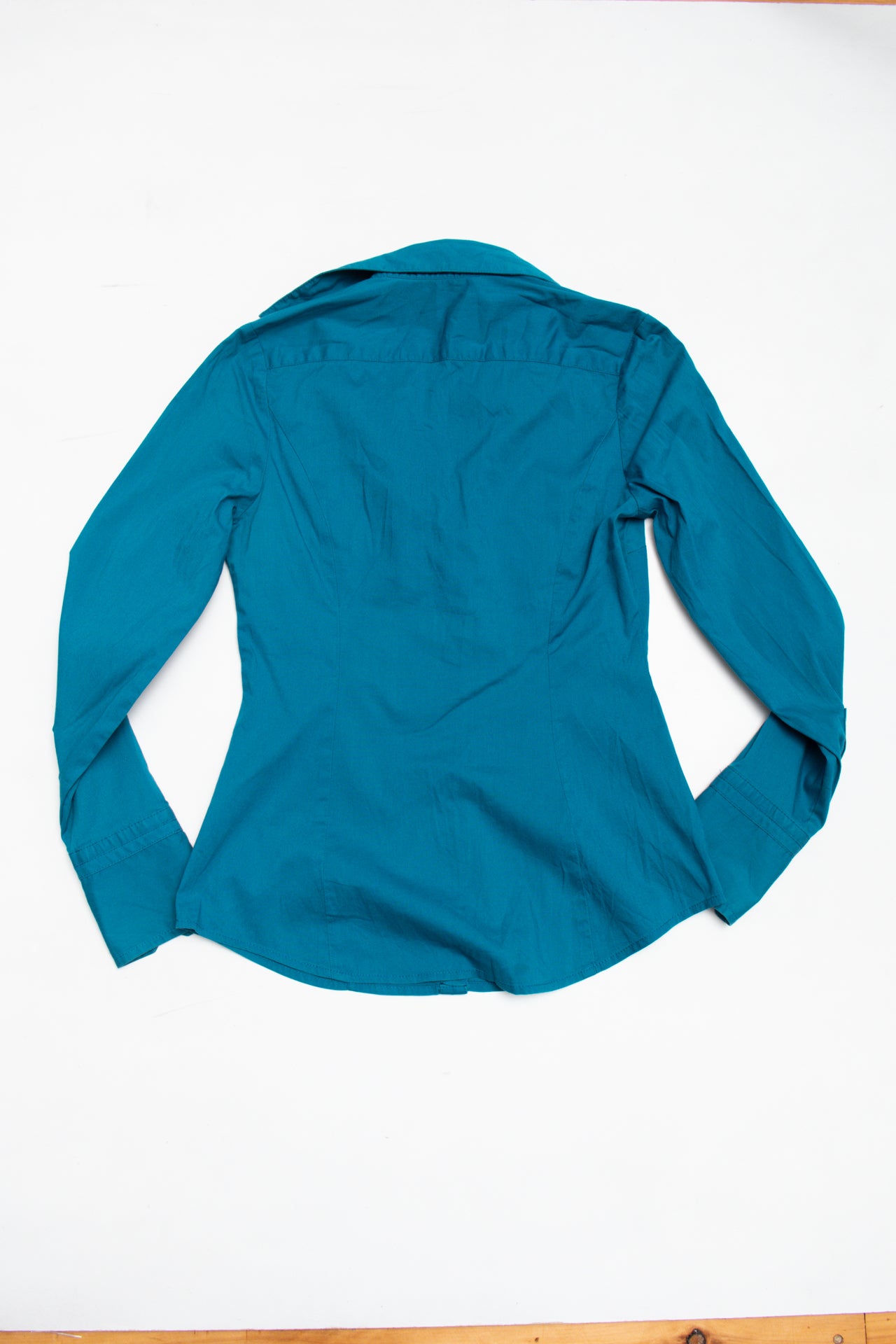 #91 Express Design Studio teal button up | c. 162 | size 6/8