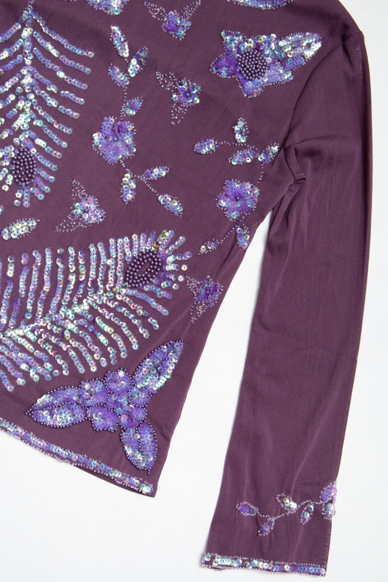 #97 Parisian sequinned mesh top | c. 162 | size 8
