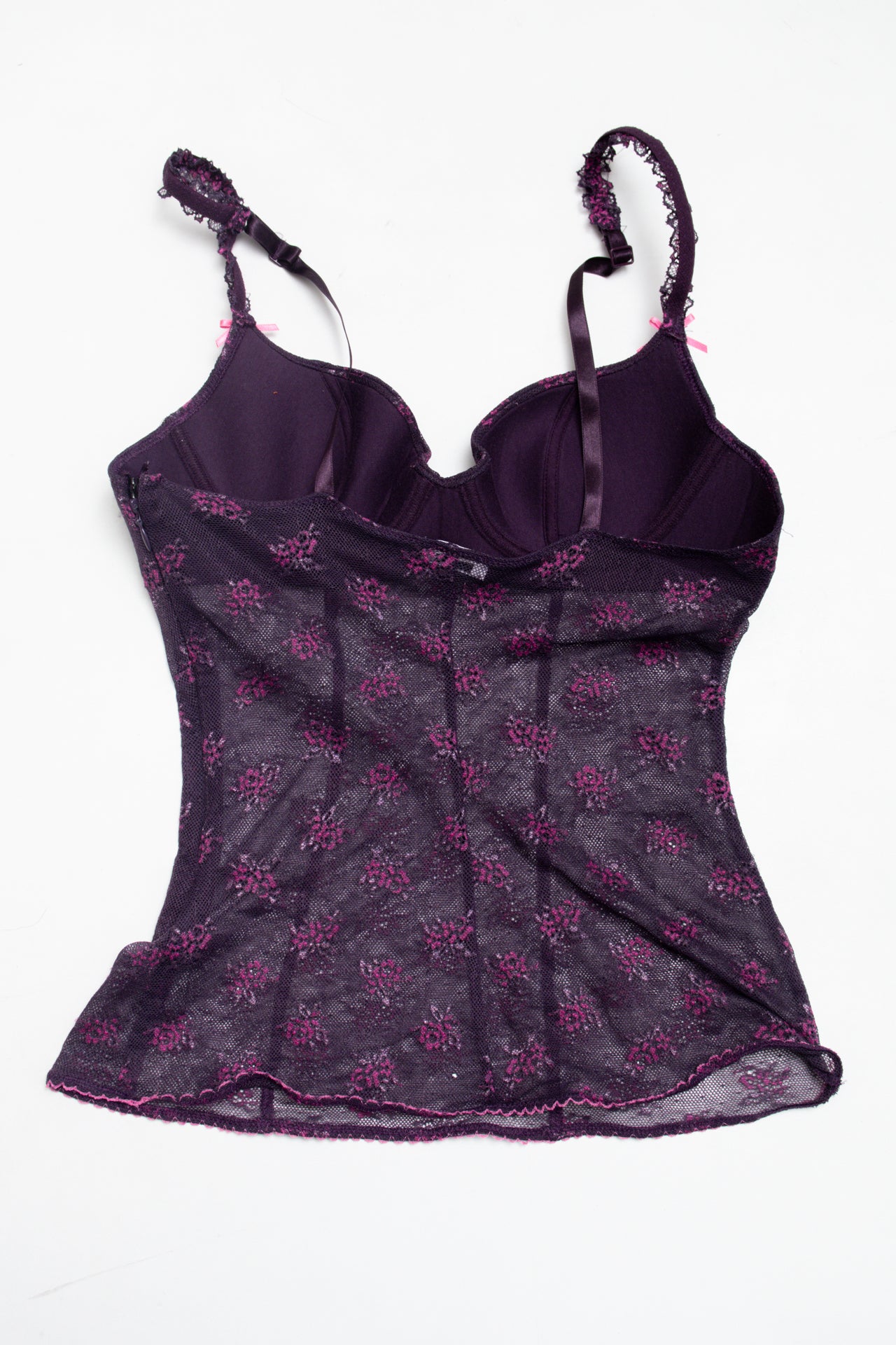 #98 Intimissi floral mesh corset | c. 162 | size 8