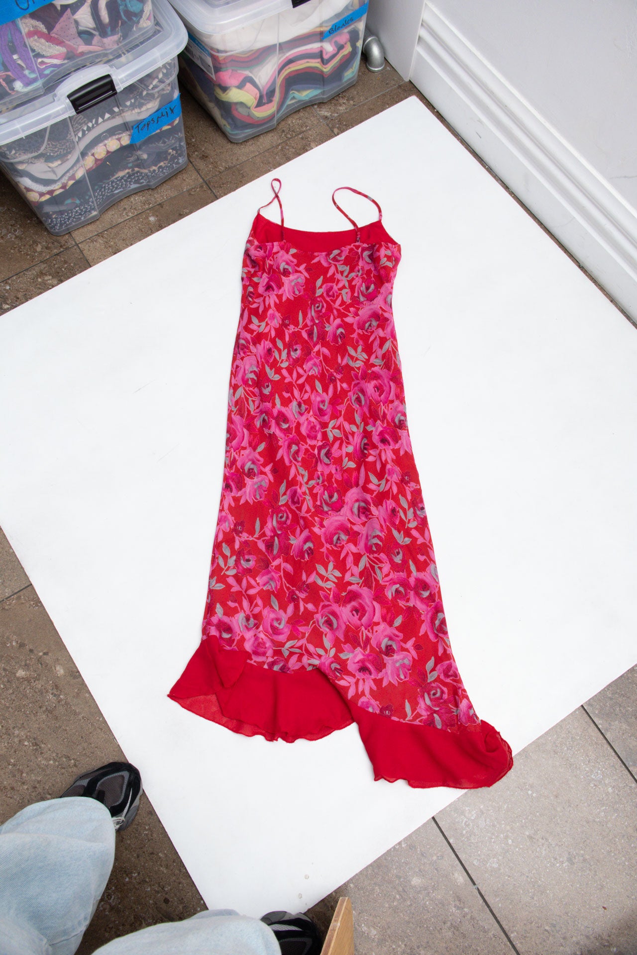 #39 Heart Soul Red and Pink Floral Dress | Short n Sweet | Size 6/8