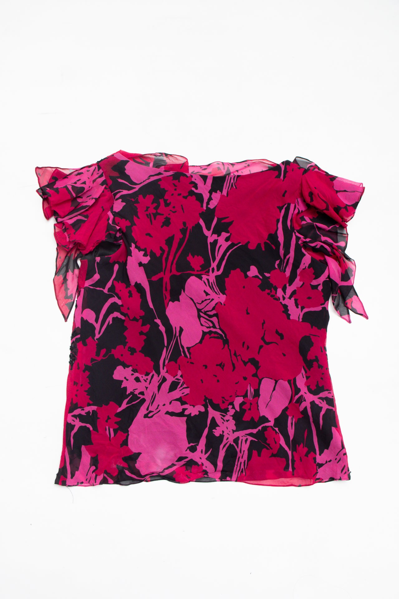 #99 Alex Evenings silk beaded cow-neck top | c. 162 | size 12