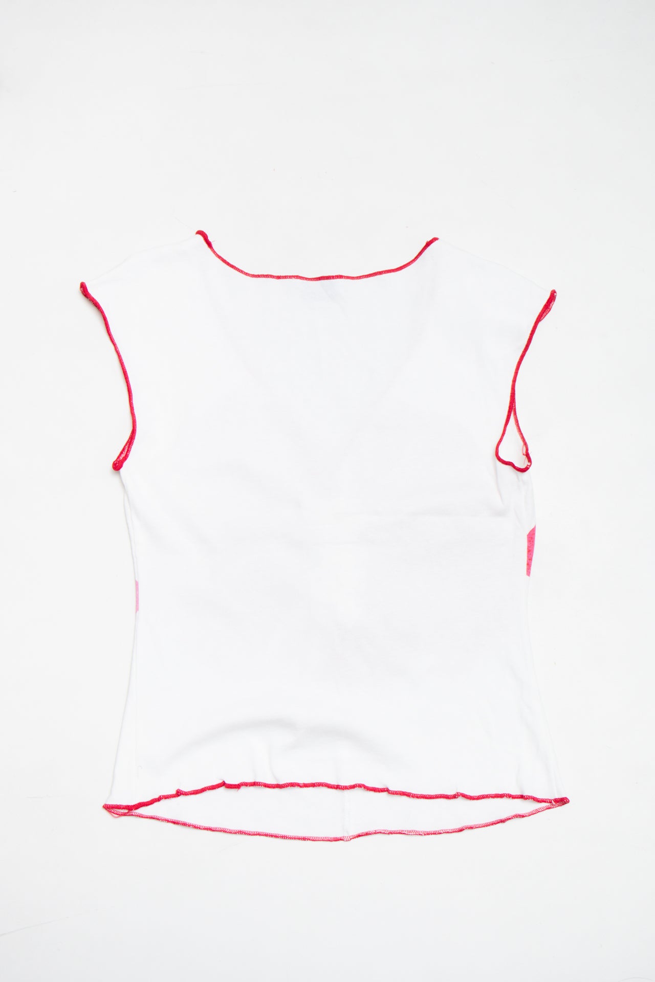 #105 Blue Wax hibiscus cotton ruched tank | c. 162 | size 8