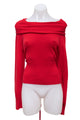 #61 Off shoulder Neck Jumper Red | c. 192 | Size 8
