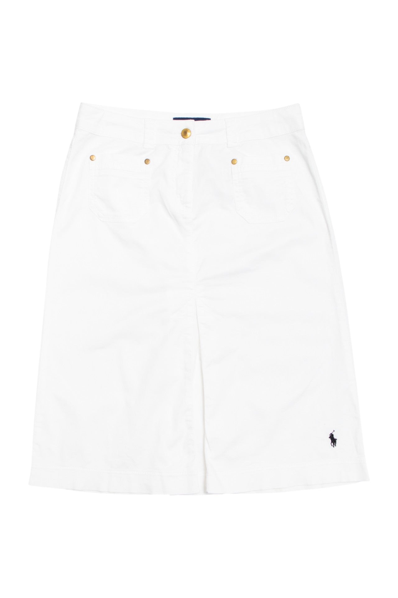 #112 Ralph Lauren embroidered logo skirt | c. 162 | size 8