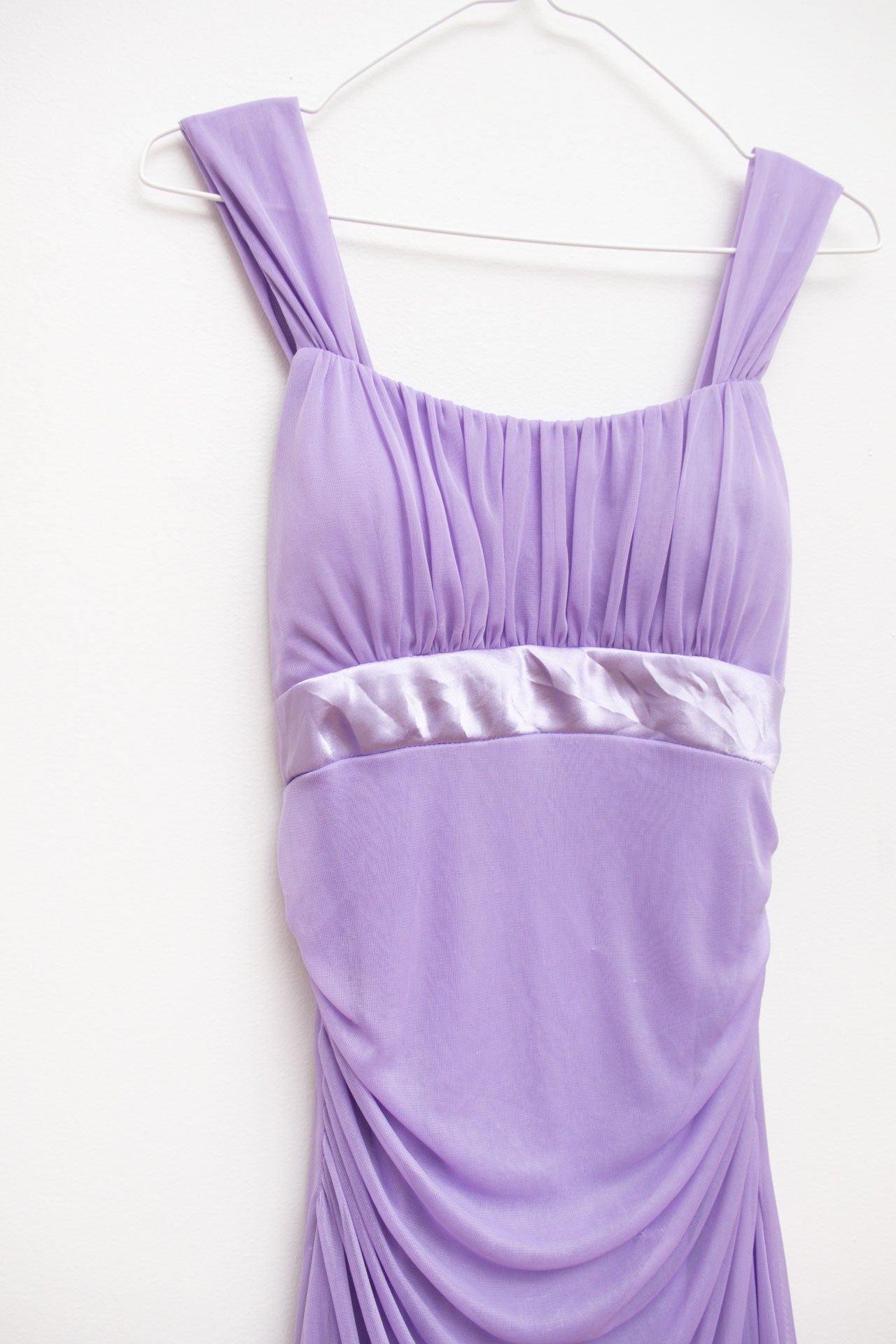 #154 USA made purple ruched fairy dress | c. 154 | size 8