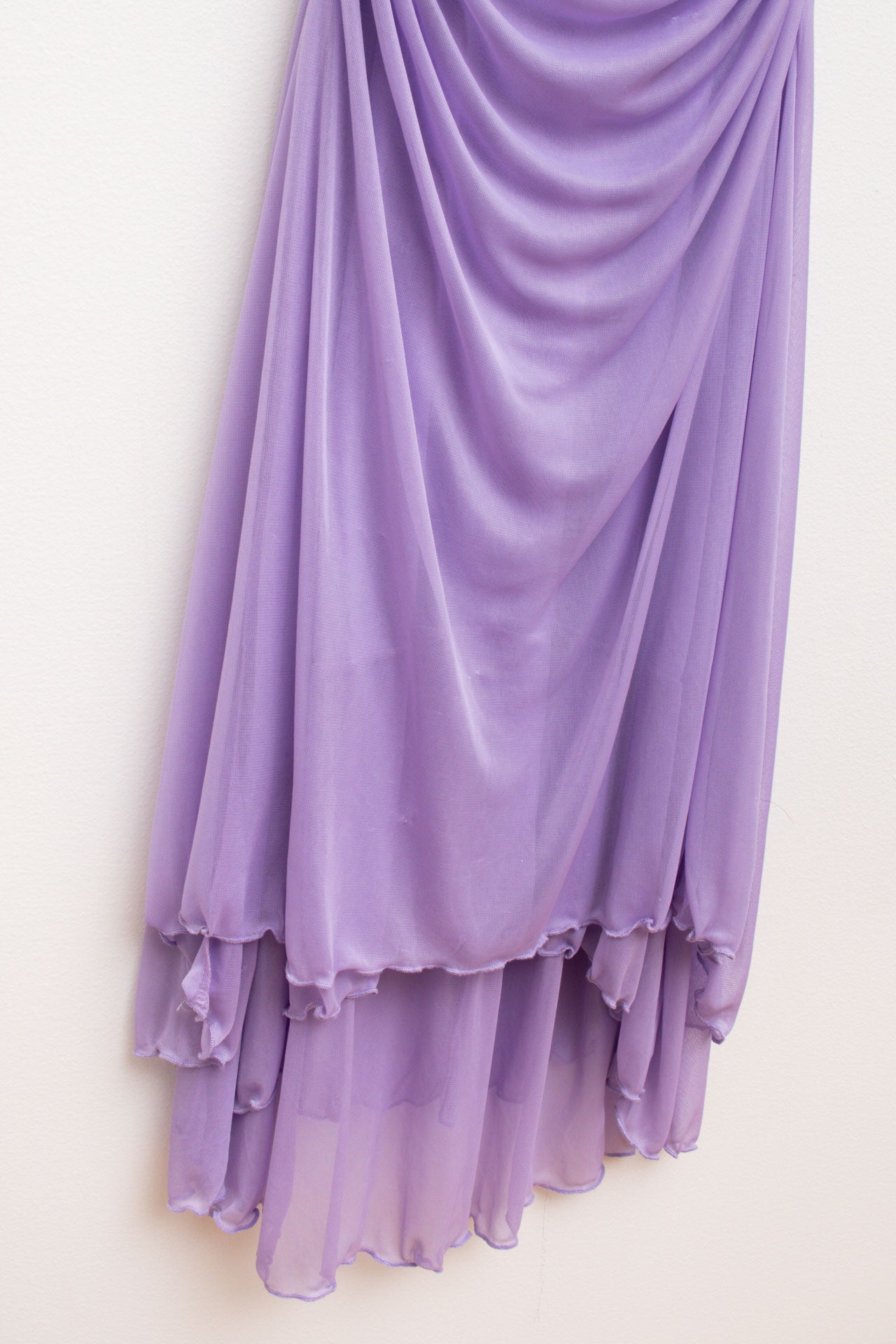#154 USA made purple ruched fairy dress | c. 154 | size 8