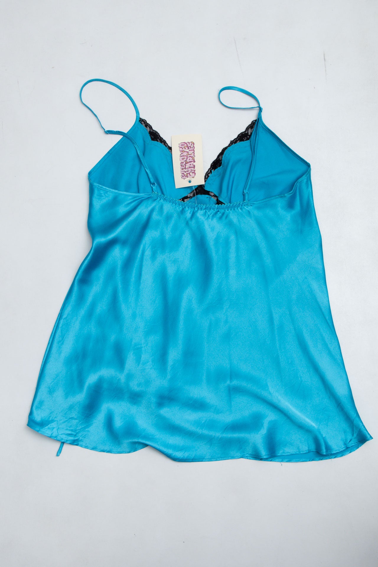 #71 VS Blue Black Ruched Cami | Short n Sweet | Size 8