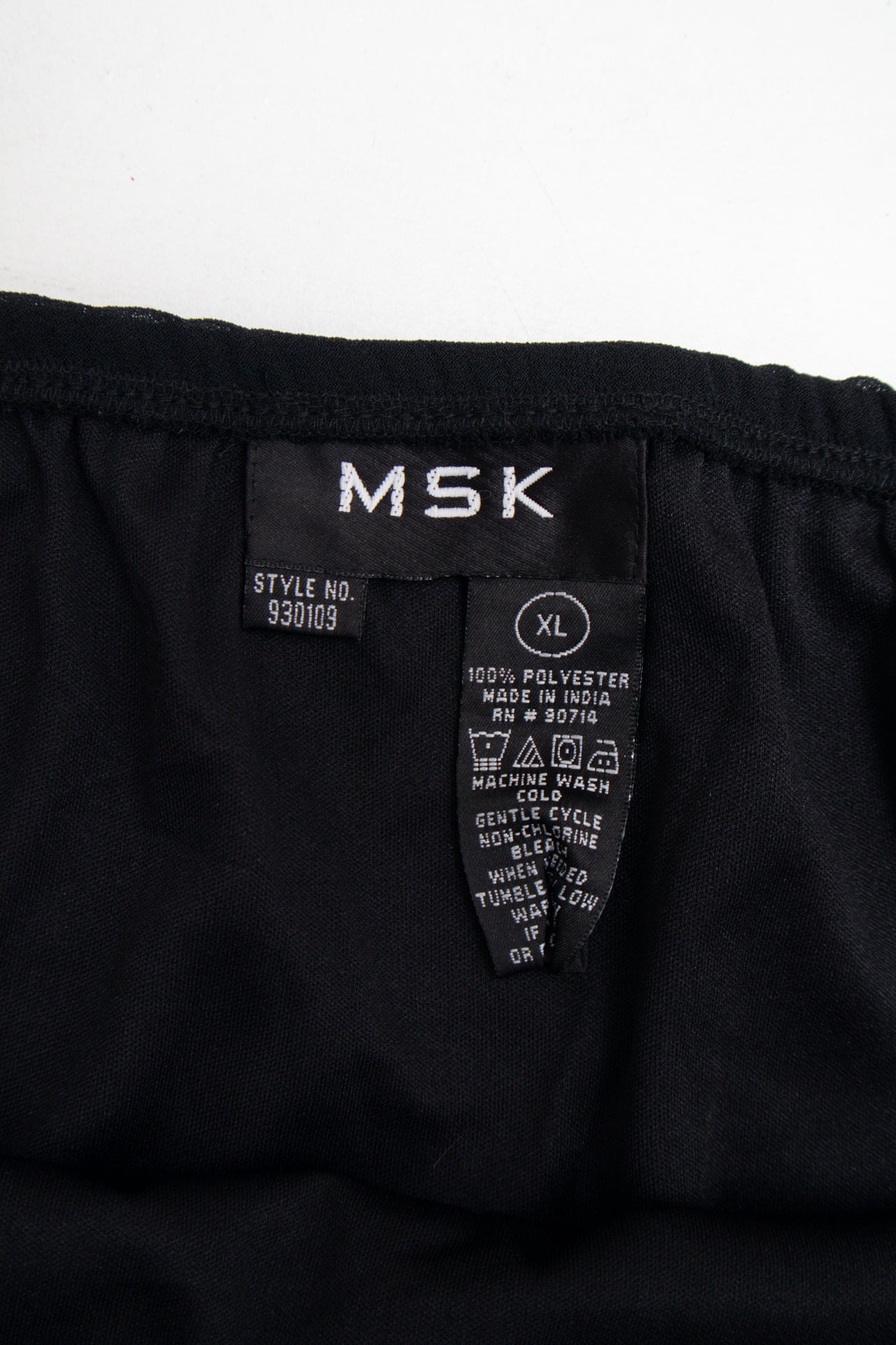 #116 MSK flowy black midi skirt | c. 162 | size 14-16