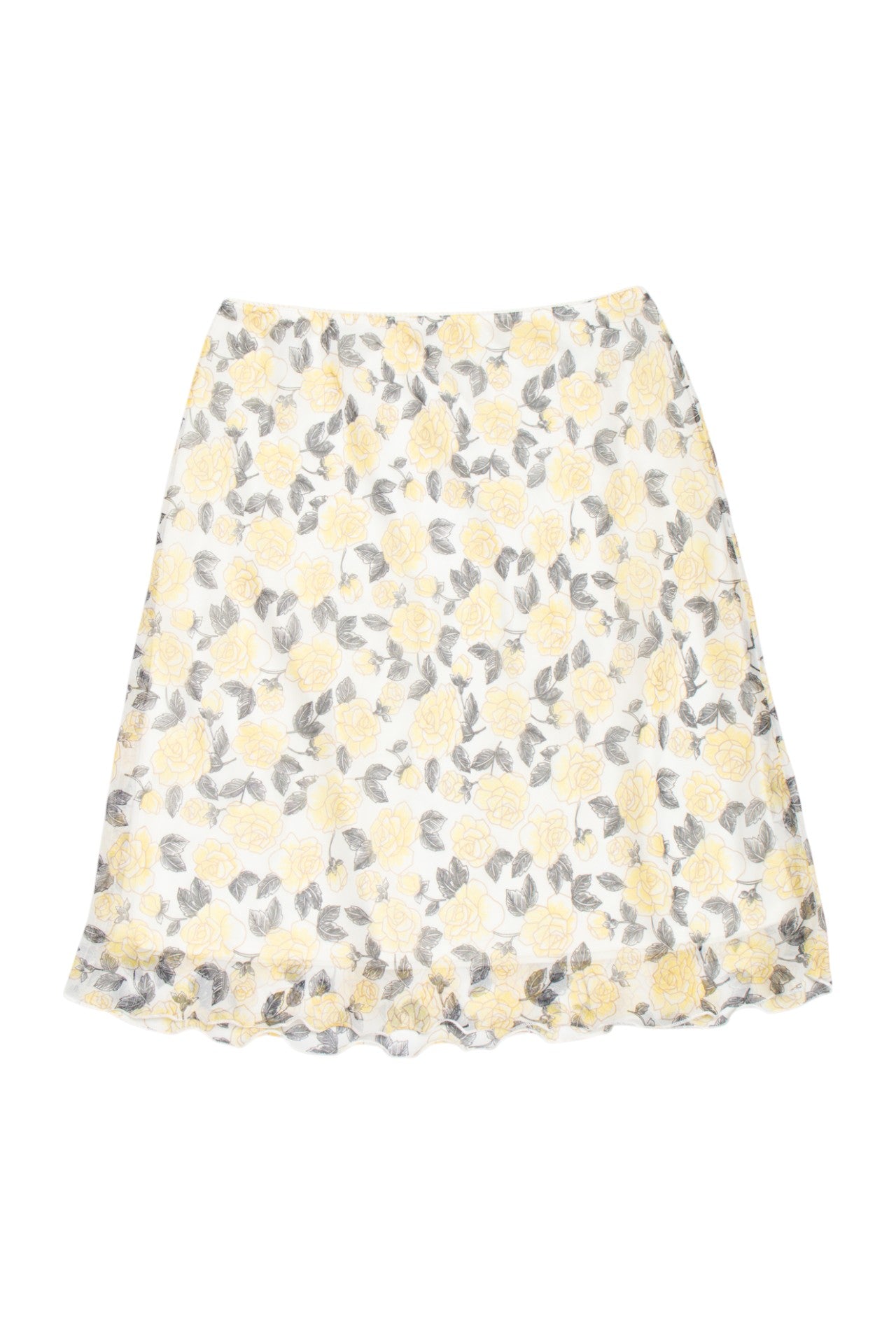 #118 USA made La Belle floral midi skirt | c. 162 | size 8